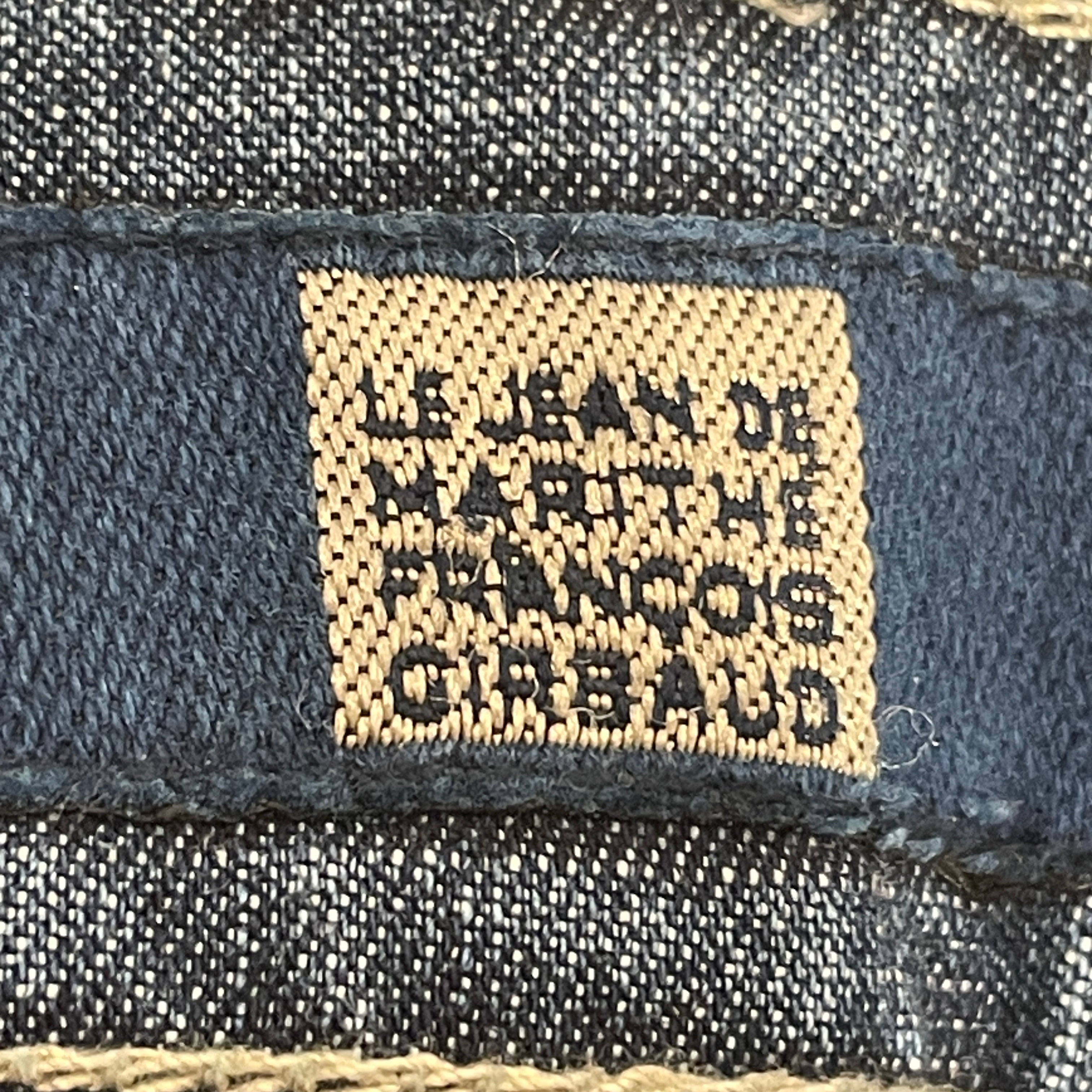 MARITHE FRANCOIS GIRBAUD/Straight Pants/32/Denim/IDG/BLUE STRAPS view 3