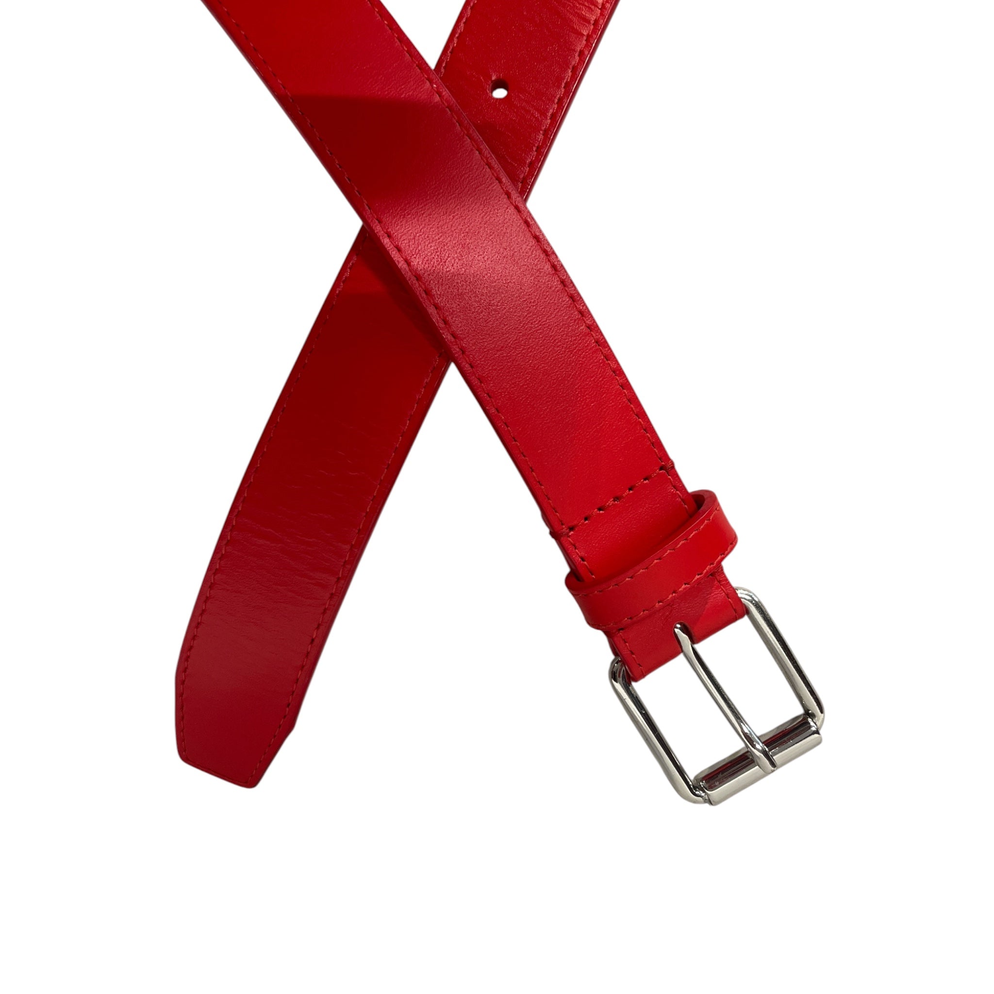COMME des GARCONS/Belt/Leather/RED/M's/CDG LOGO BELT view 2