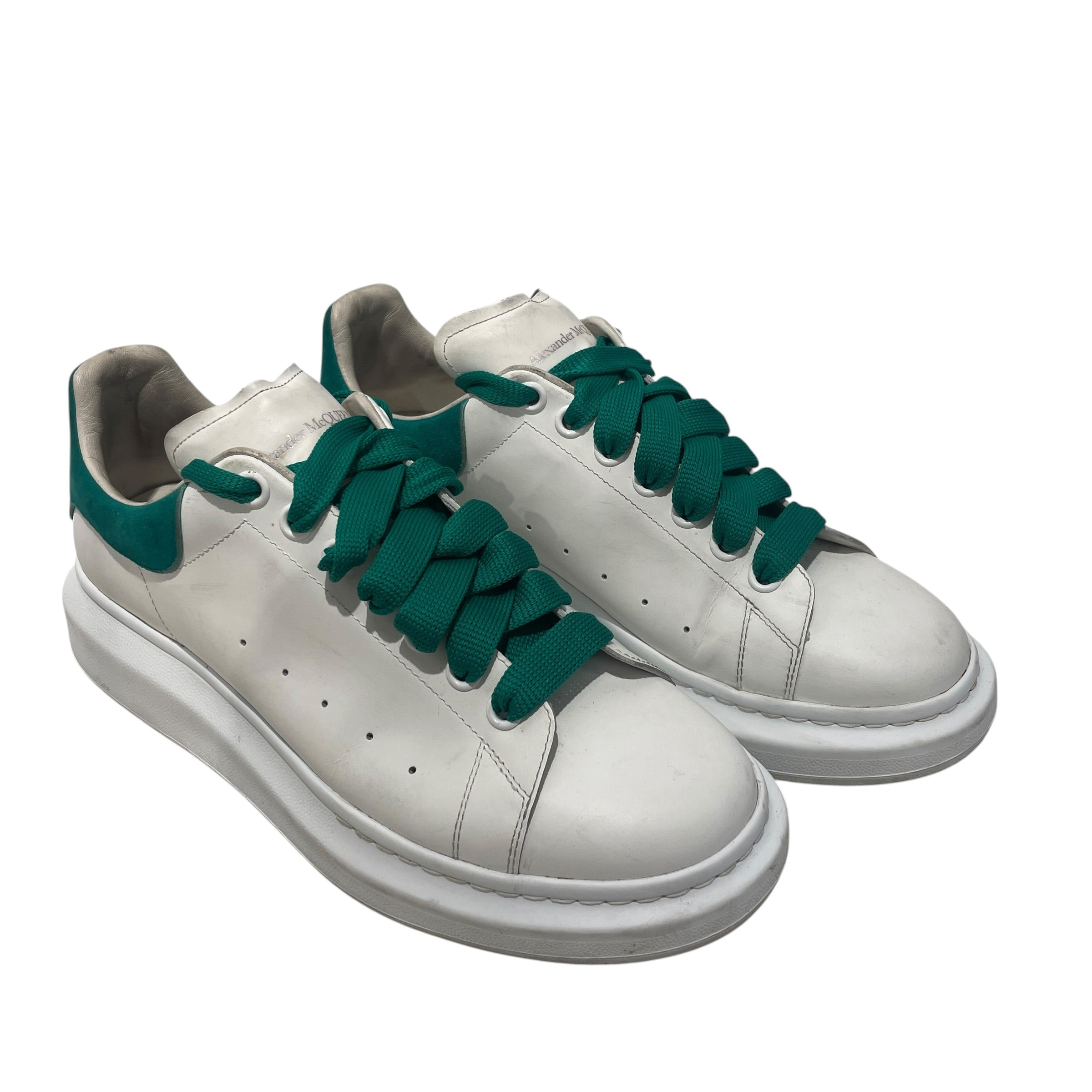 Alexander McQueen/Low-Sneakers/US 10/Leather/WHT/oversized sneaker view 1