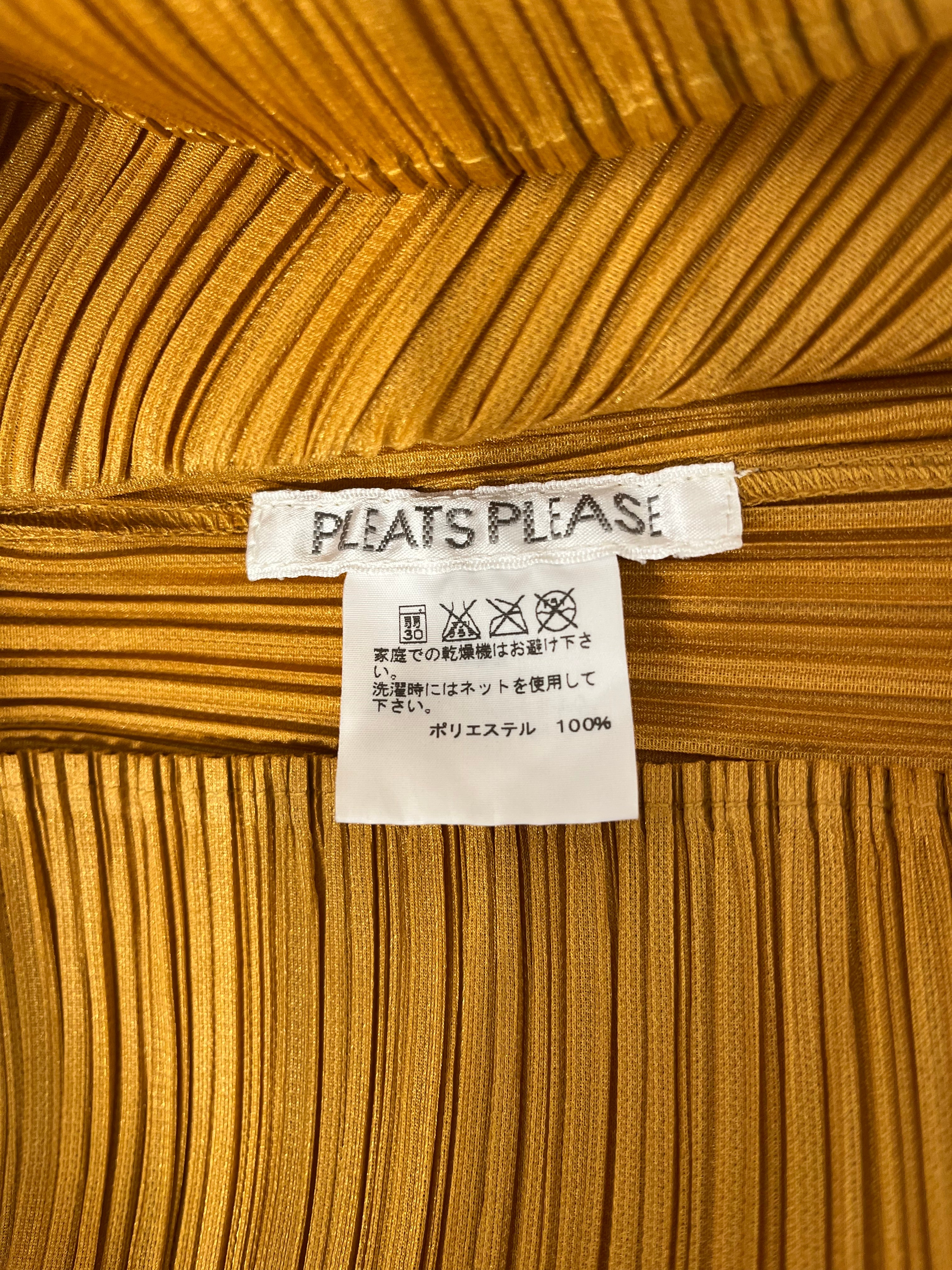 PLEATS PLEASE ISSEY MIYAKE/3|4S Blouse/Polyester/GLD/Gather/ view 3
