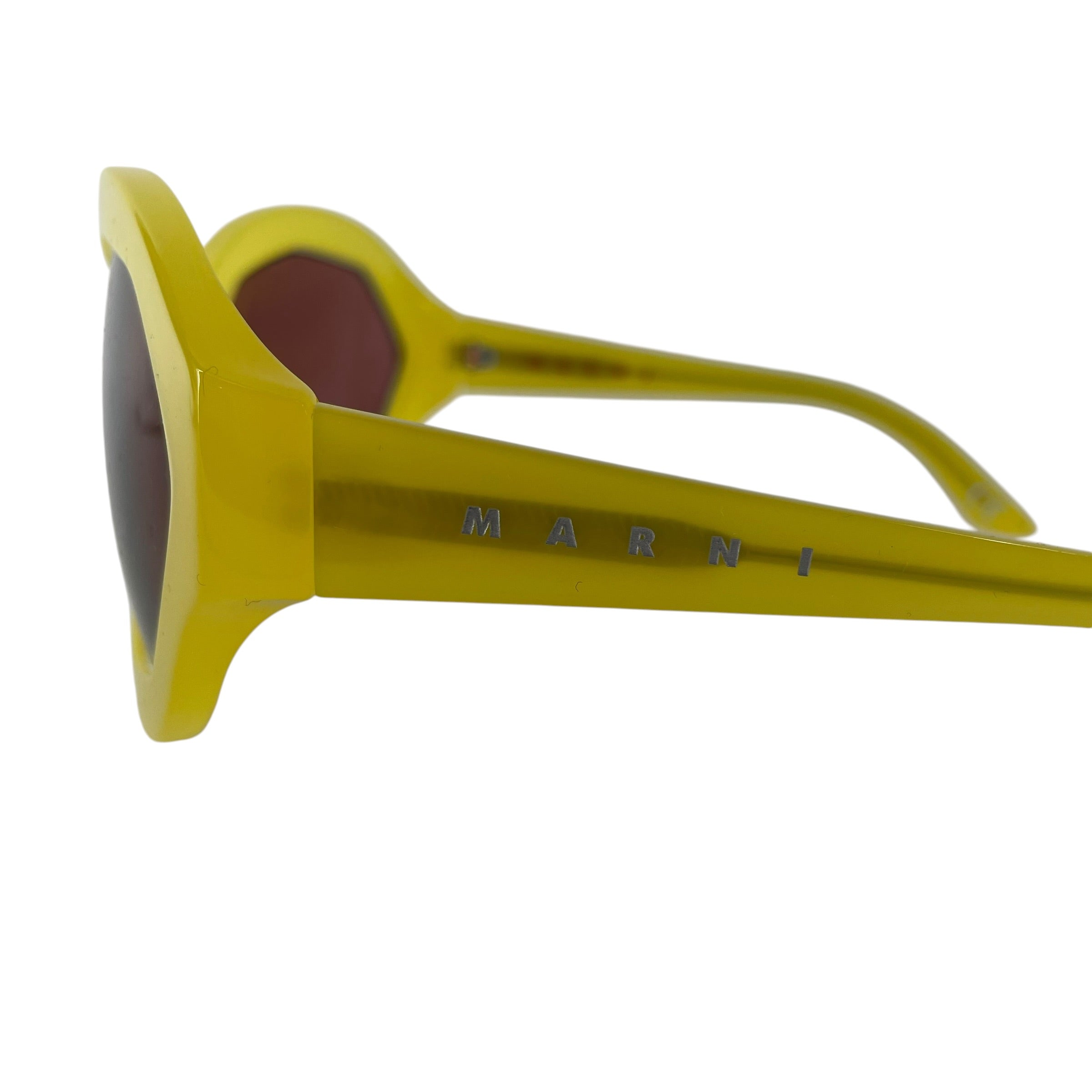 MARNI/Sunglasses/Plastic/GLD/ROUND PINK LENS view 3