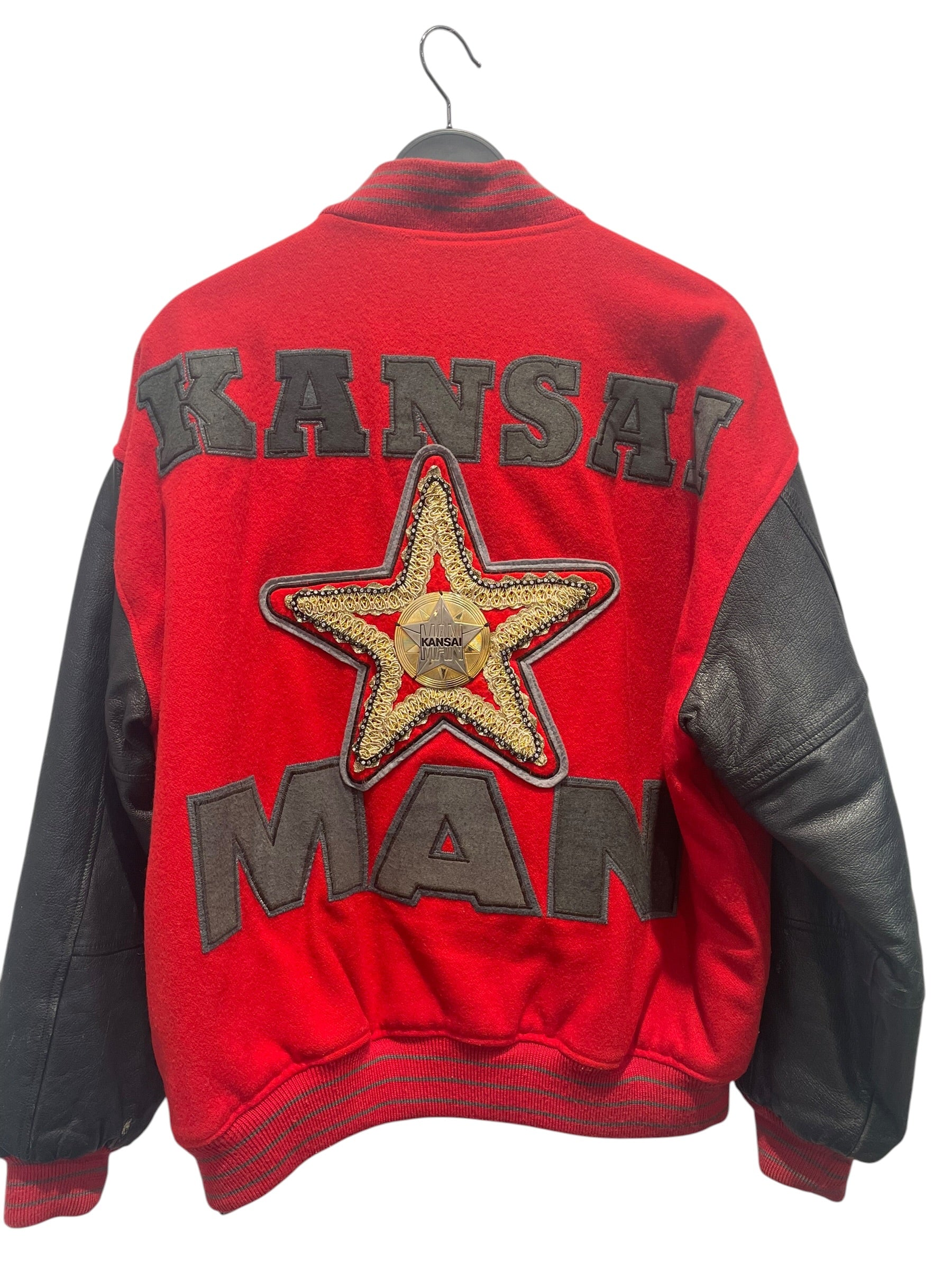 KANSAI YAMAMOTO/Jacket/LG/Wool/RED/Kansai Man Gold star backhit view 2