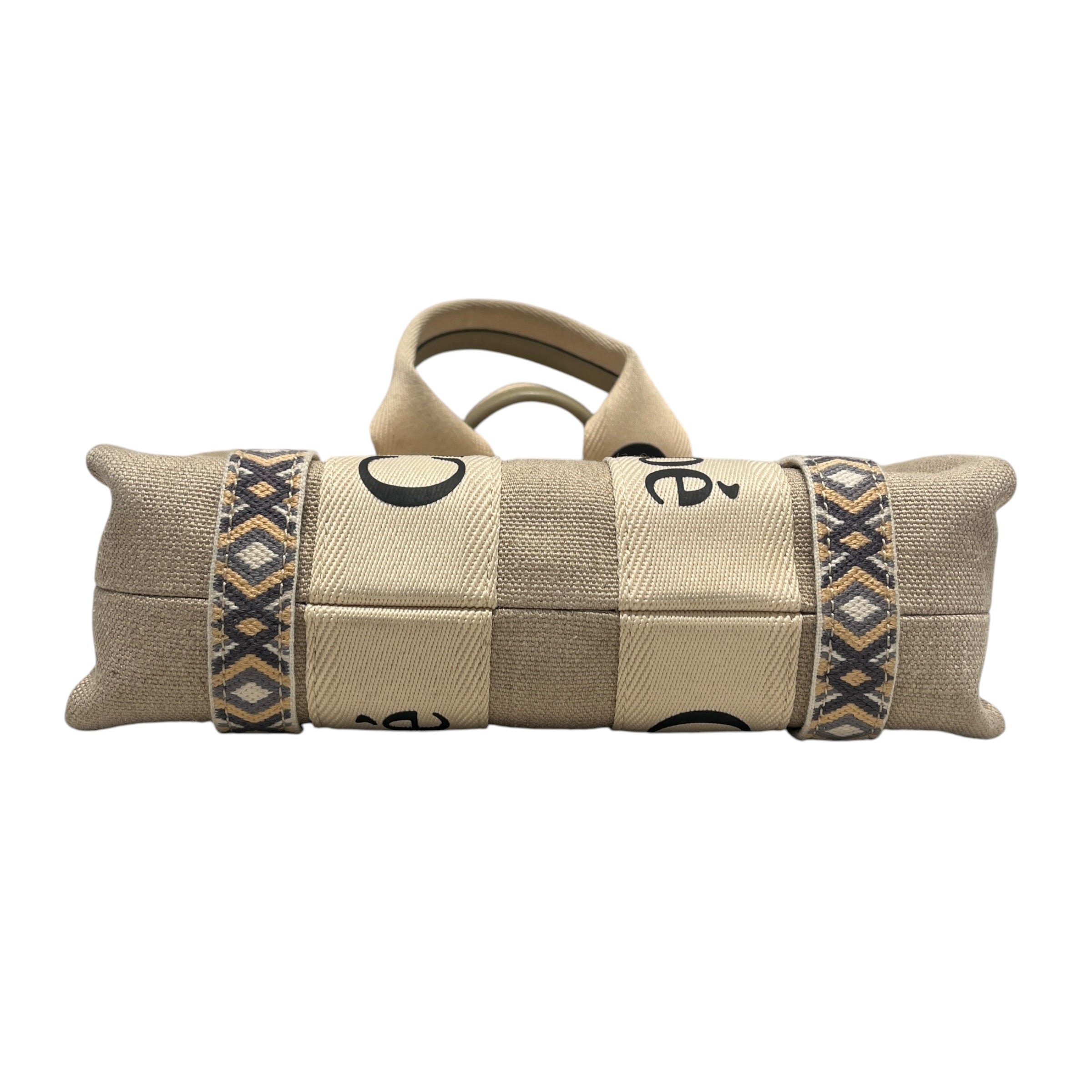 Chloe/Tote Bag/BEG/CANVAS WOODY TOTE W/STRAP view 3