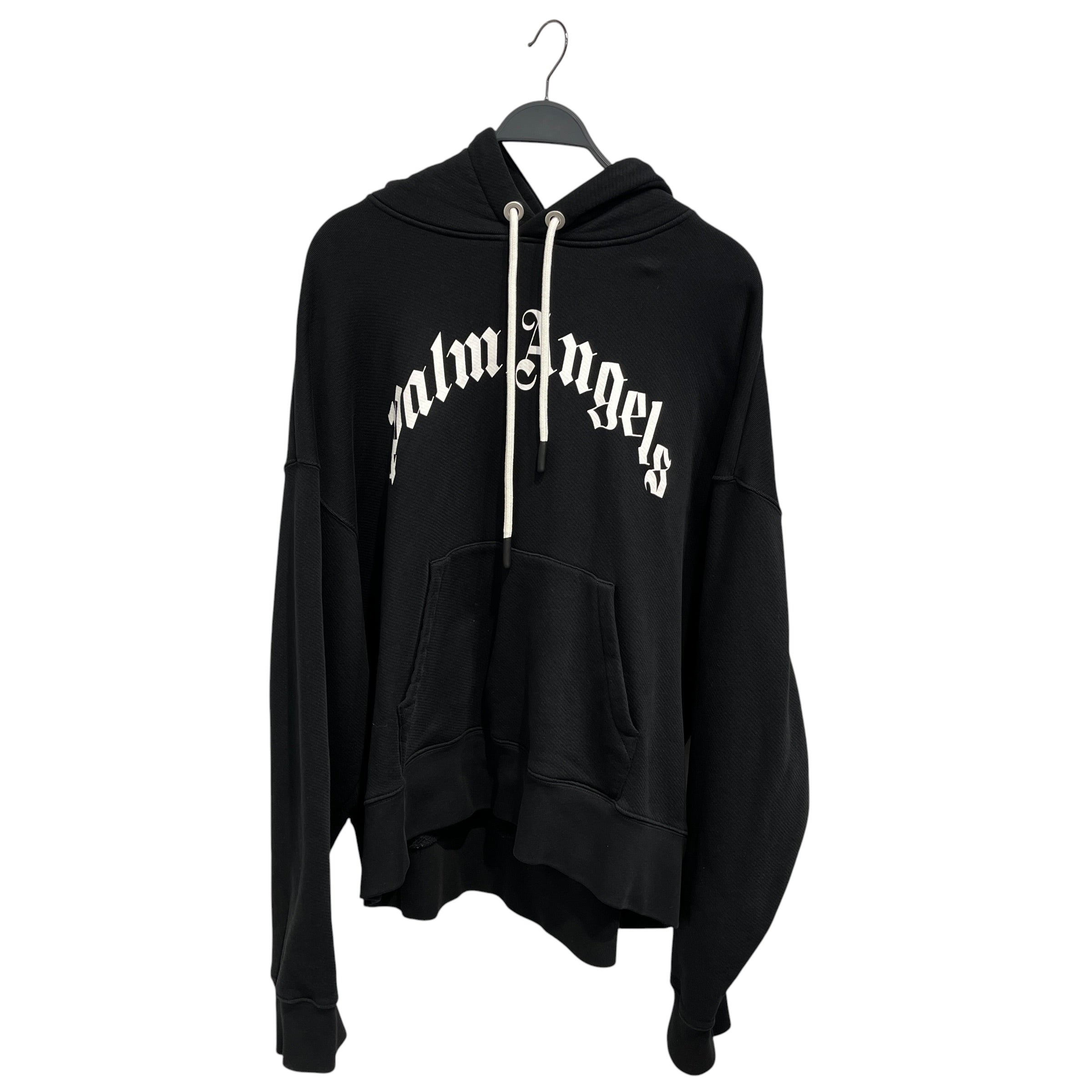 Palm Angels/Hoodie/L/Graphic/Cotton/BLK/White Lettering Brand Name view 1