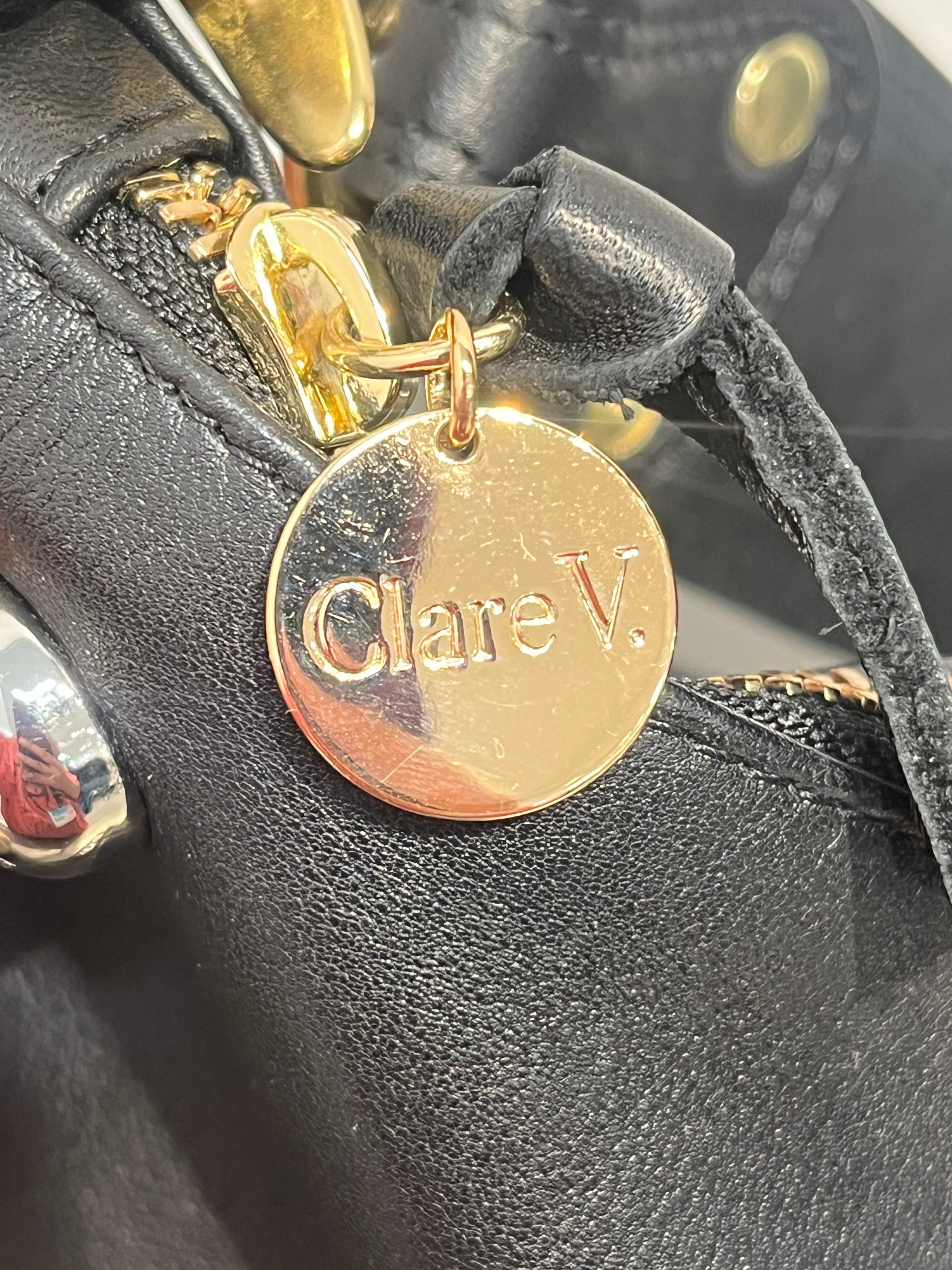 CLARE V/Hand Bag/Leather/BLK/BLACK STUDDED BAG view 5