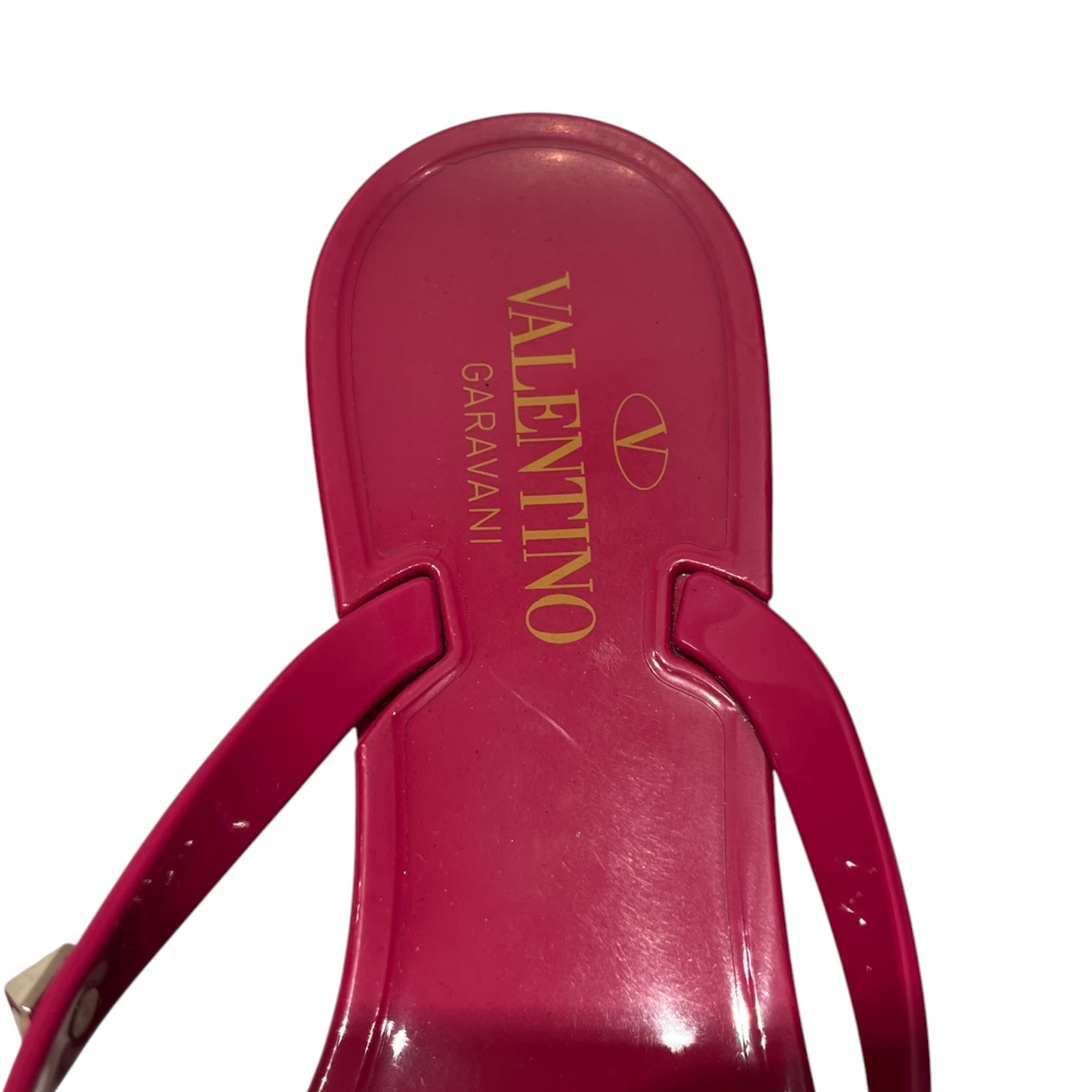 VALENTINO GARAVANI/Sandals/US 8.5/PNK/HOT PINK STUDDED SANDALS view 3