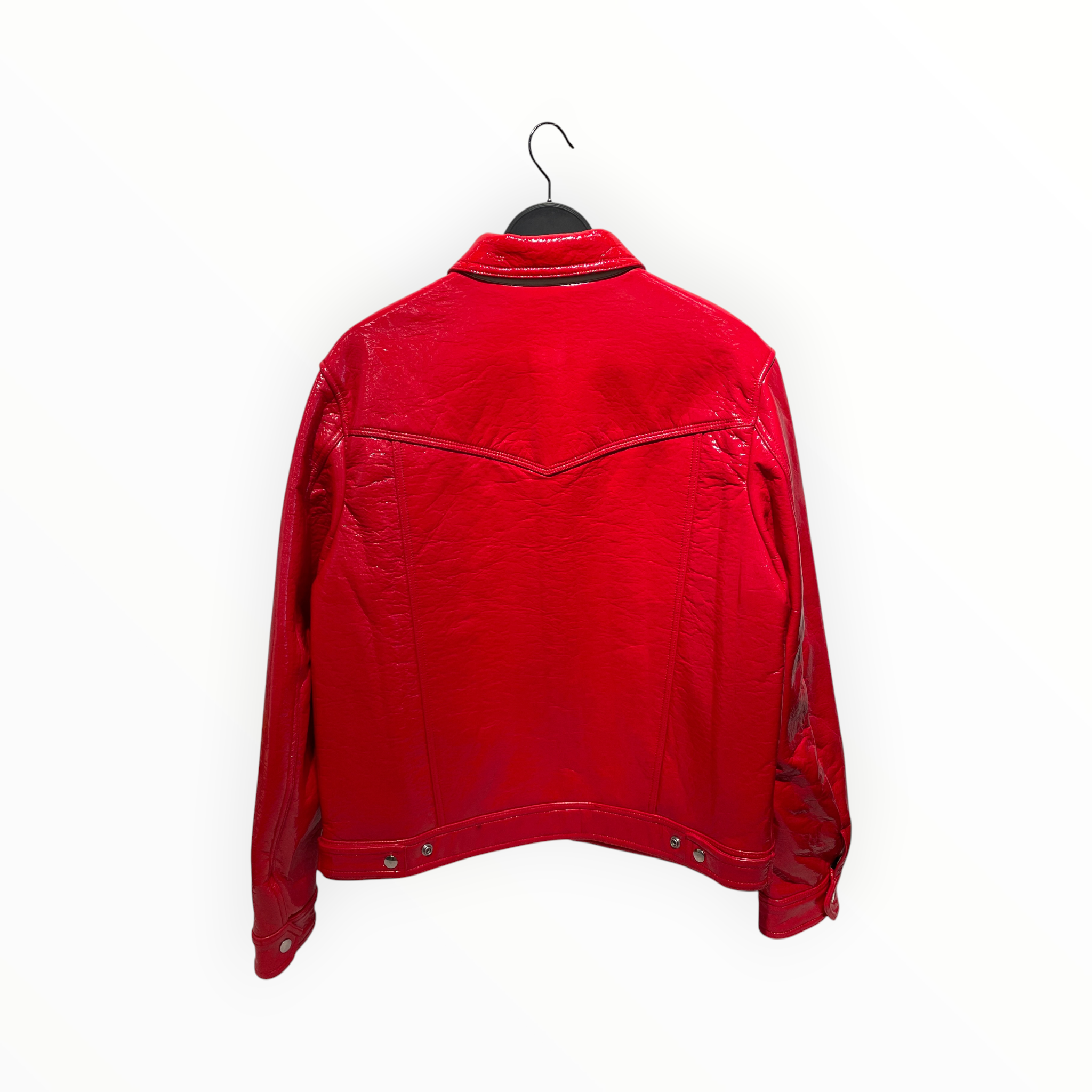 DIESEL/Leather Jkt/L/Rayon/RED/J-Lou Vinyl view 2