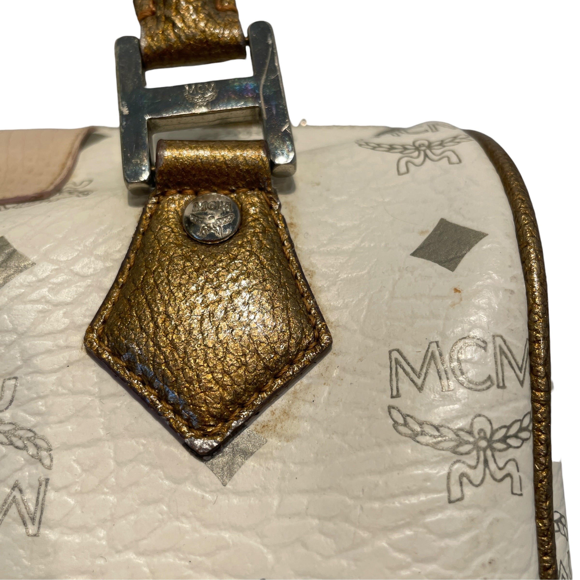 MCM/Tote Bag/Monogram/Leather/WHT/Monogram Luggage Bag view 8
