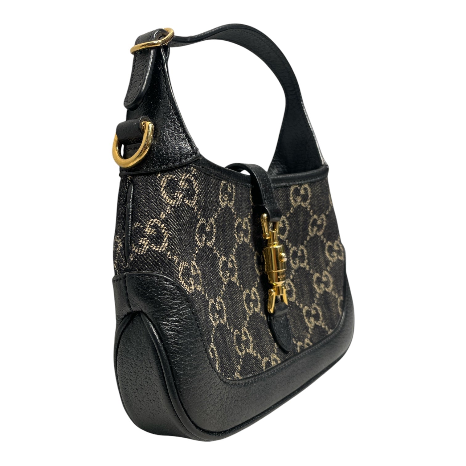 GUCCI/Bag/Monogram/Denim/BLK/Jackie 1961 Mini 685127-000926 view 4