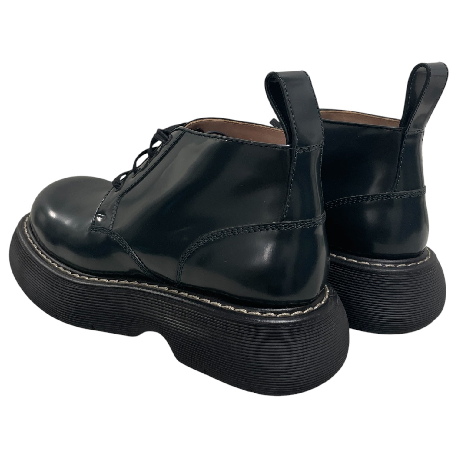 BOTTEGA VENETA/Low-Sneakers/US 9/Leather/GRN/LACE UP ANKLE BOOT view 2