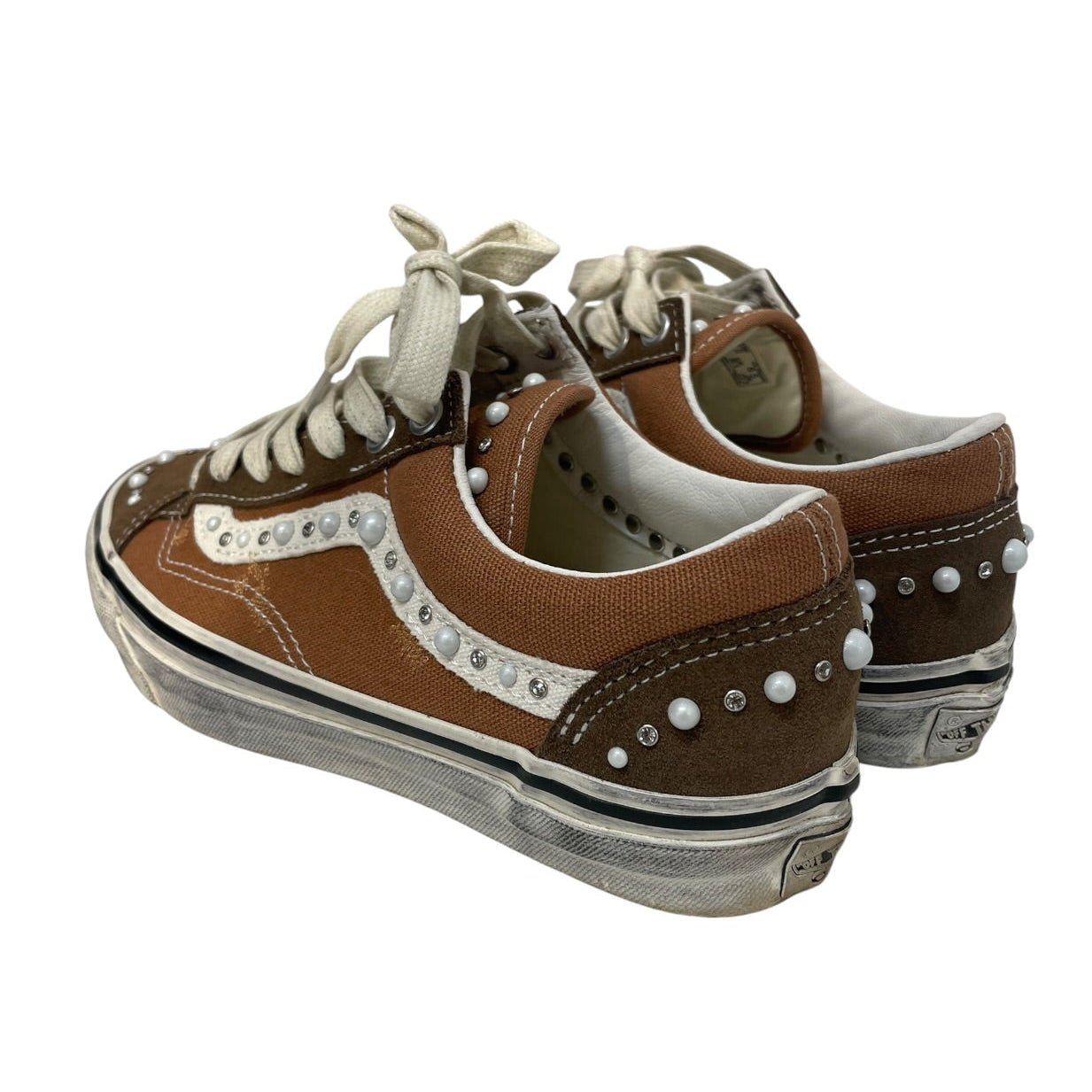 VANS/Low-Sneakers/US 6.5/Leather/BRW/LX Old Skool 36 Pearlized view 2
