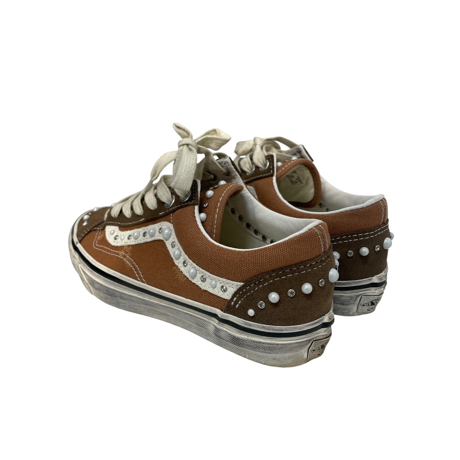 VANS/Low-Sneakers/US 6.5/Leather/BRW/LX Old Skool 36 Pearlized view 2