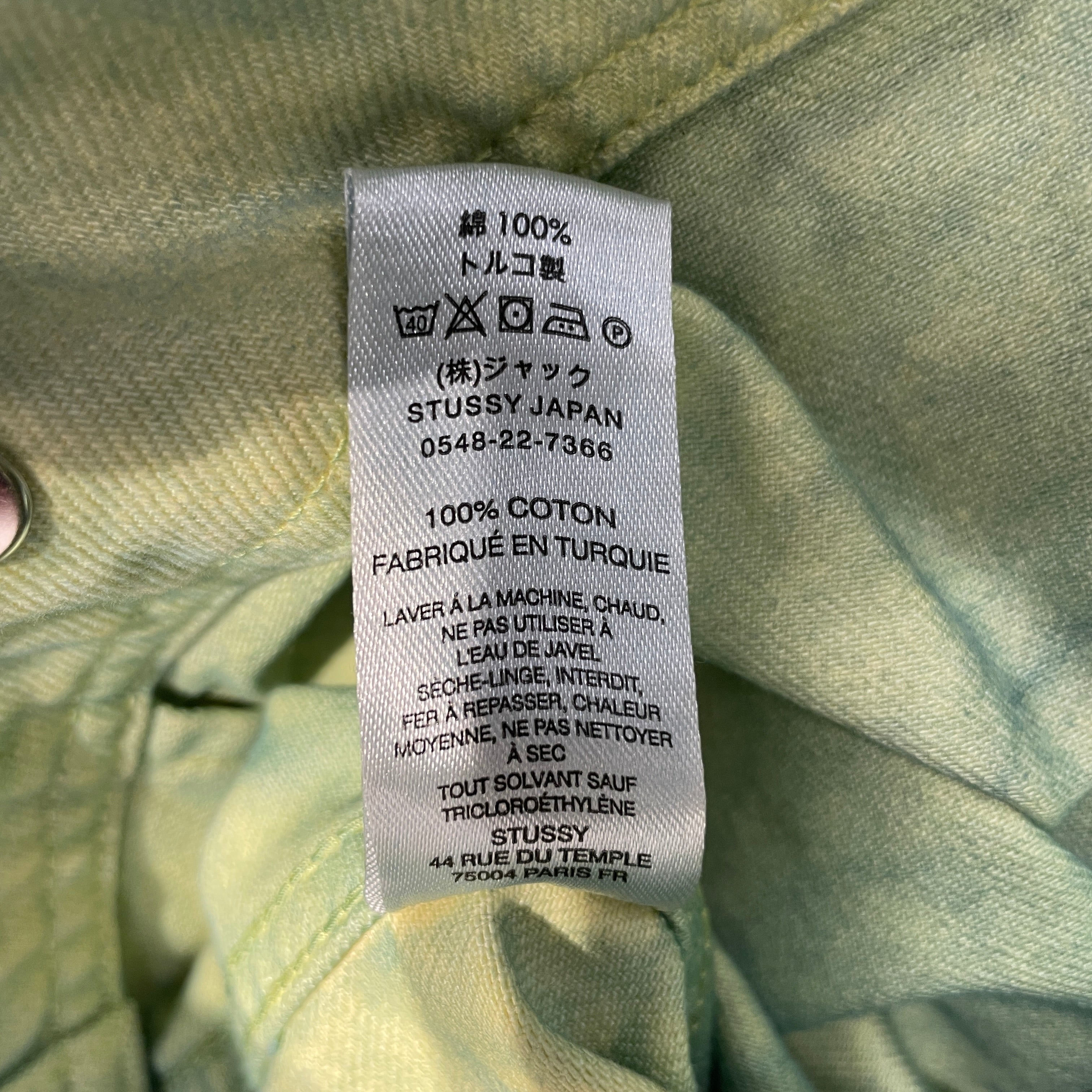STUSSY/Denim Jkt/S/Denim/GRN/ view 3