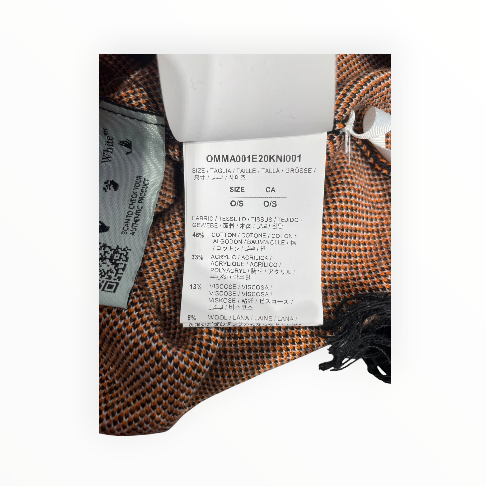 OFF-WHITE/Scarf/Polyester/BLK/M's/LOGO SCARFG view 3