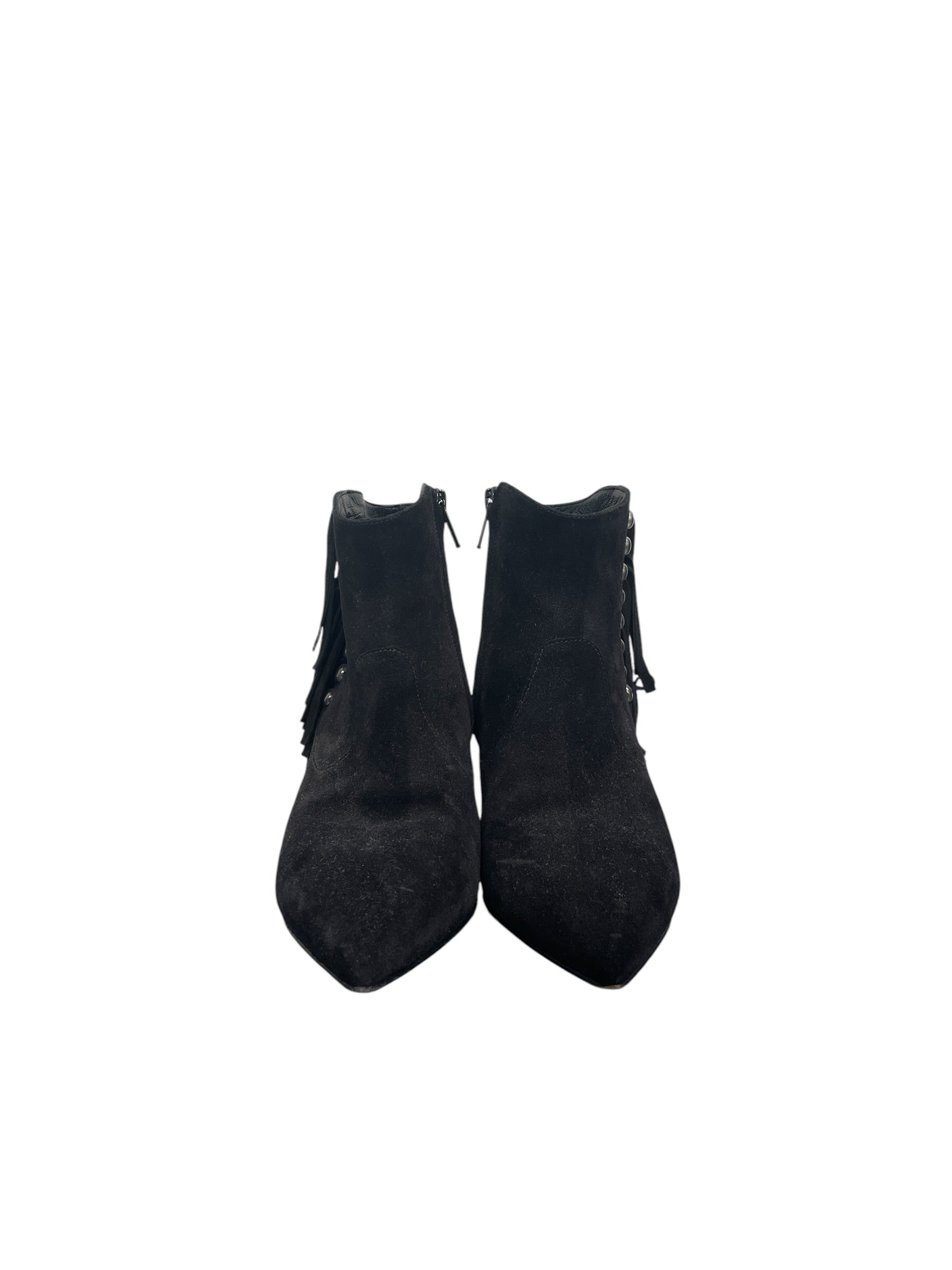 SAINT LAURENT/Boots/EU 35/Suede/BLK/FRINGE CIRCLE STUDS view 4