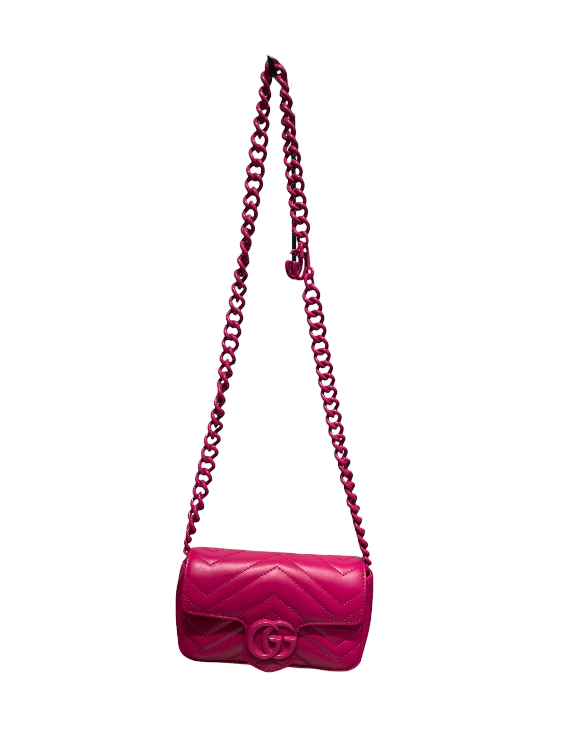 GUCCI/Cross Body Bag/Leather/PNK/GG Marmont Leather view 1