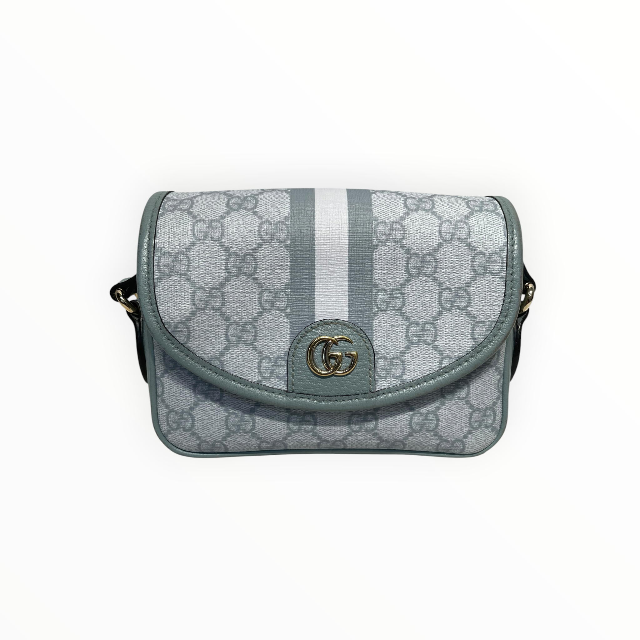 GUCCI/Hand Bag/Monogram/Leather/BLU/Ophidia view 3