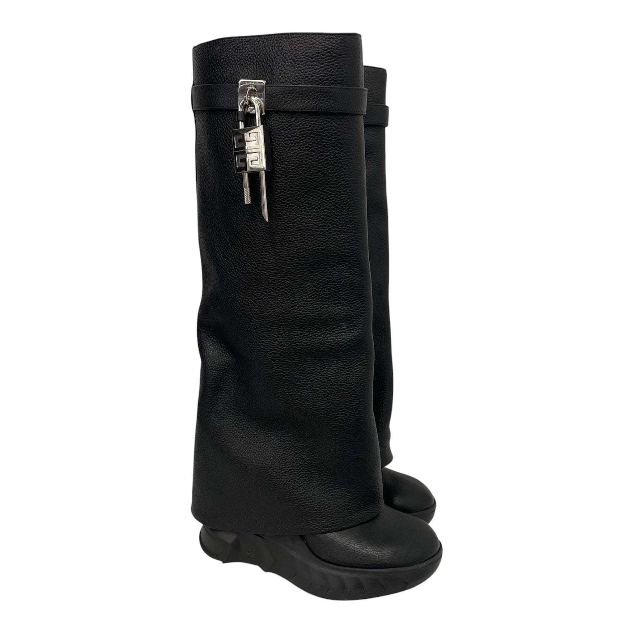 GIVENCHY/Shoes/US 6/Leather/BLK/SHARKLOCK view 1