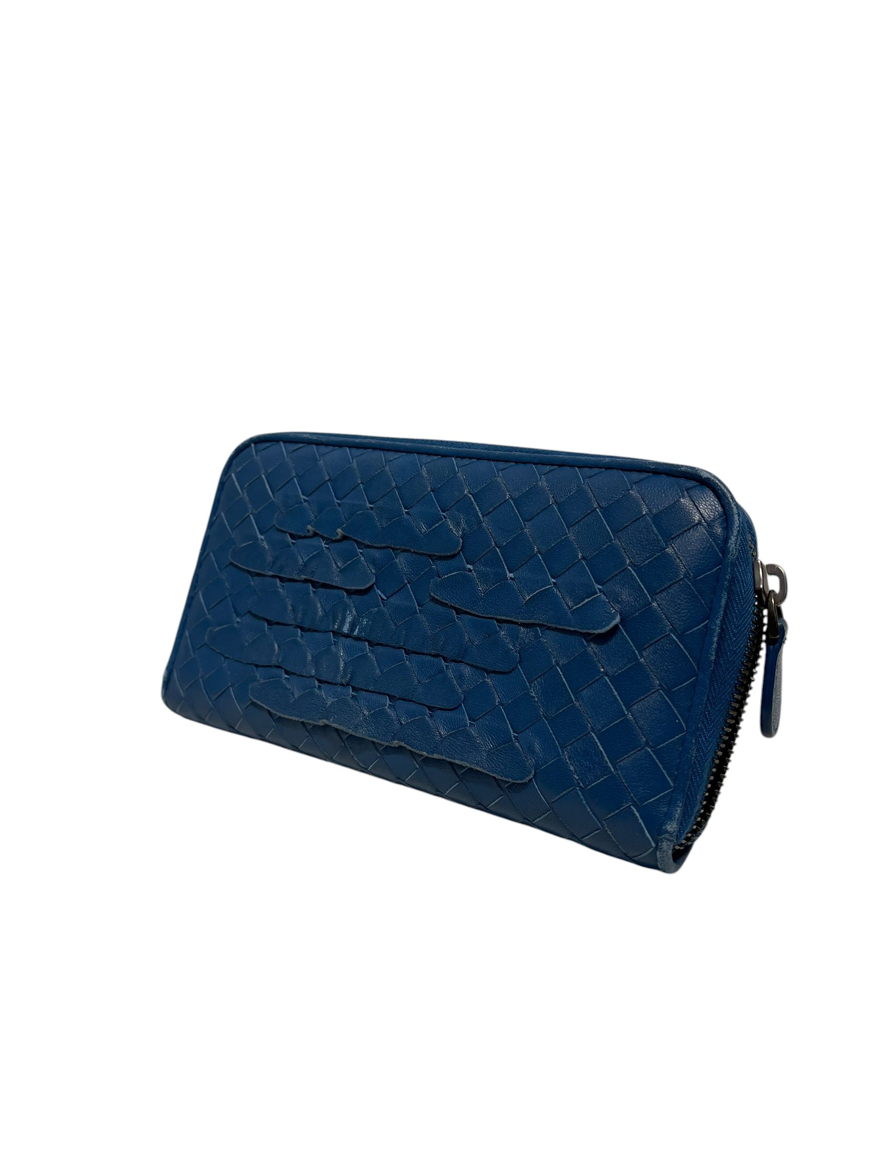 BOTTEGA VENETA/Wallet/Leather/BLU/B02170795K view 1