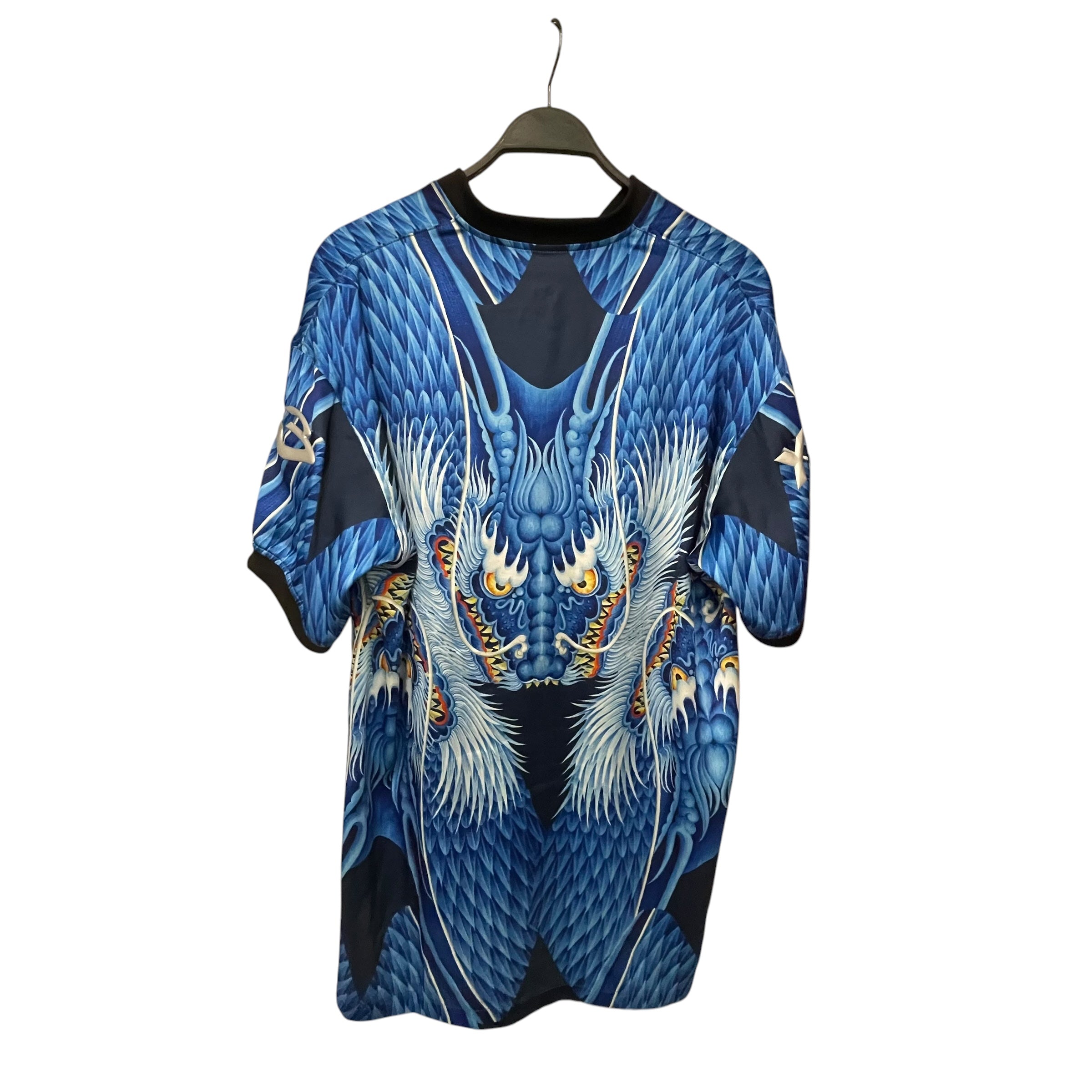 Y-3/T-Shirt/S/Polyester/BLU/Graphic/DRAGON GRAPHIC view 2