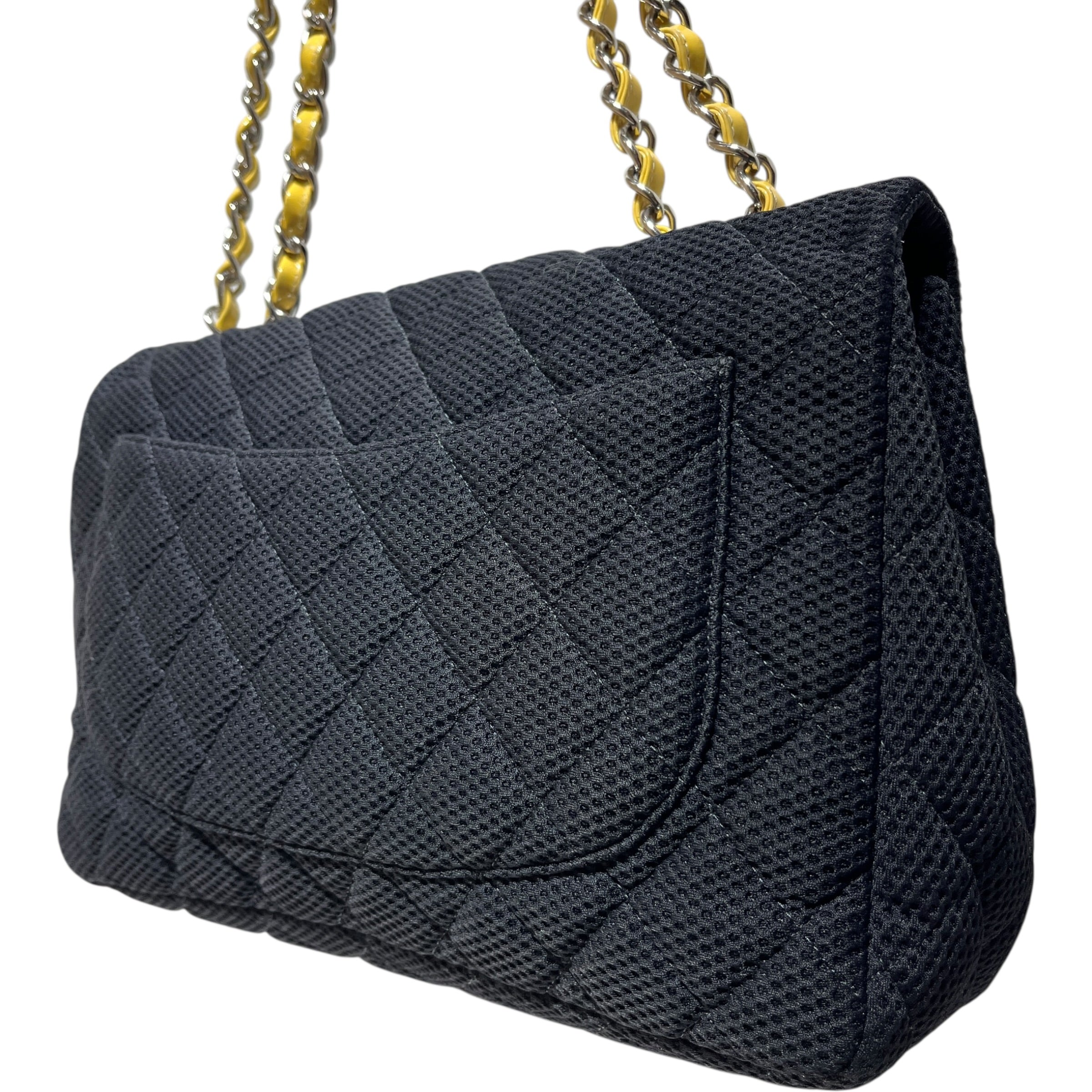 CHANEL/Cross Body Bag/Cotton/BLK/ view 4