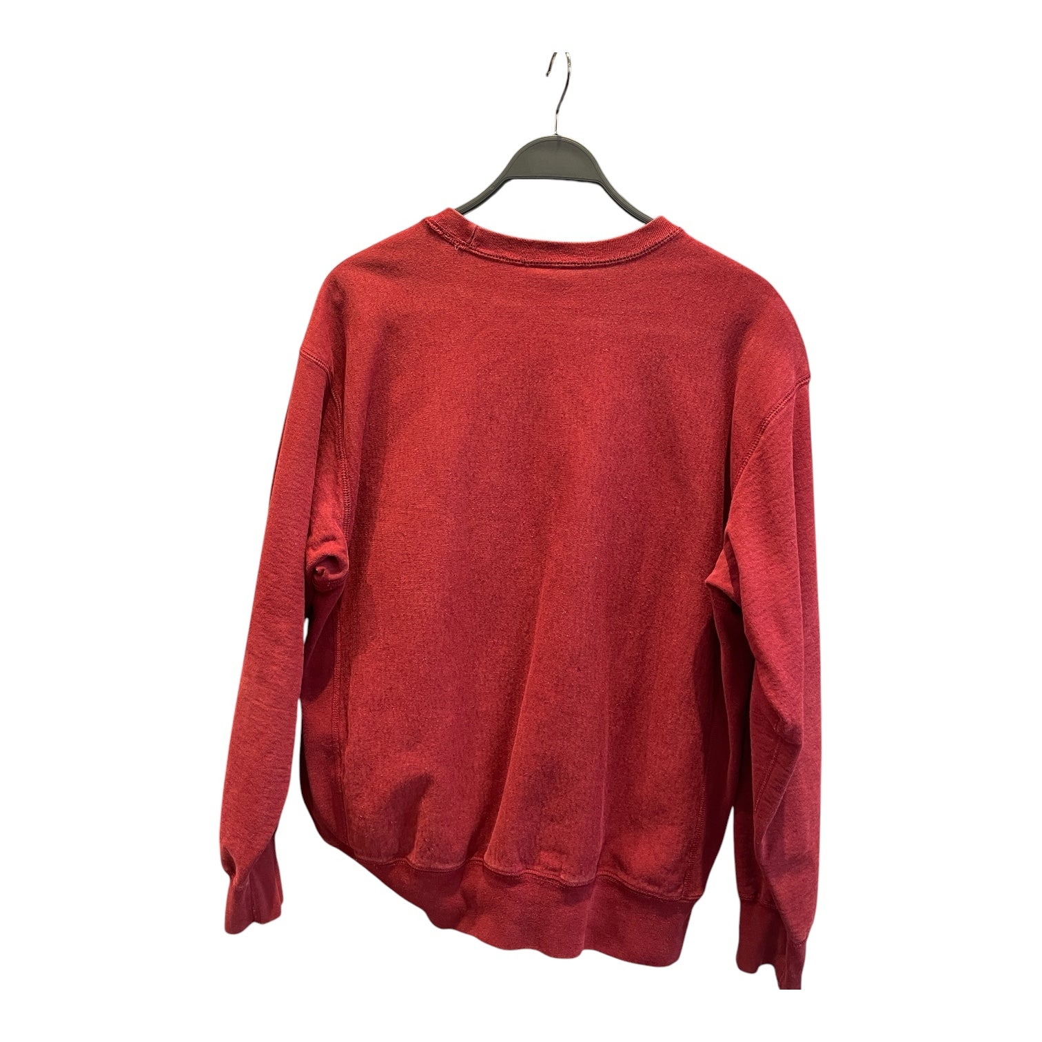 Supreme/Sweatshirt/M/Graphic/Cotton/RED/green tuffed logo view 2