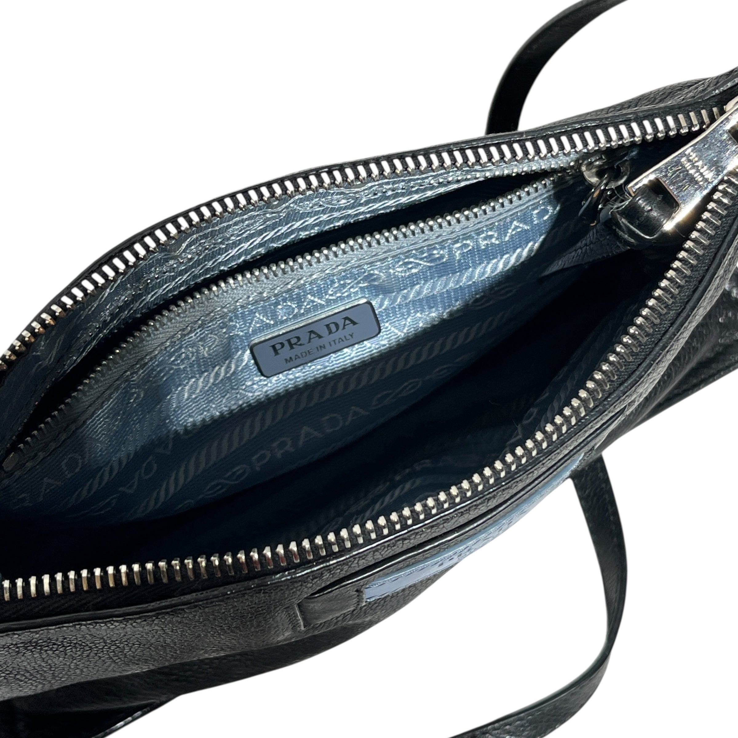 PRADA/Hand Bag/Leather/BLK/CALF HANDBAG view 3