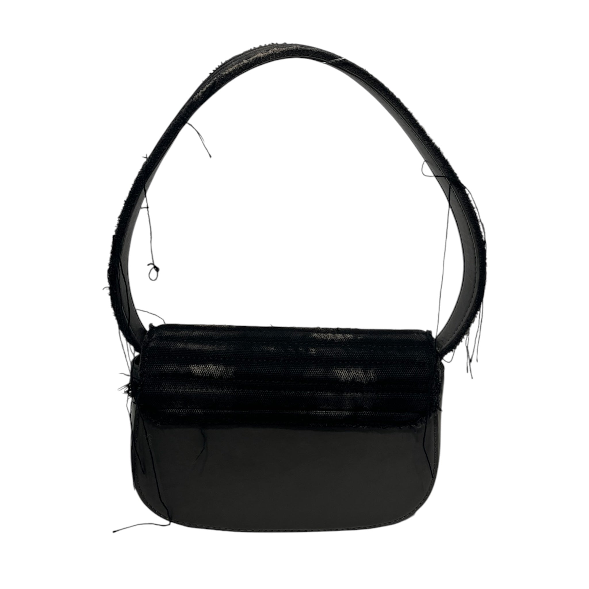 DIESEL/Hand Bag/Iridescent/Leather/BLK/Canvas/Lthr/Sparkly Shldr Bg view 2