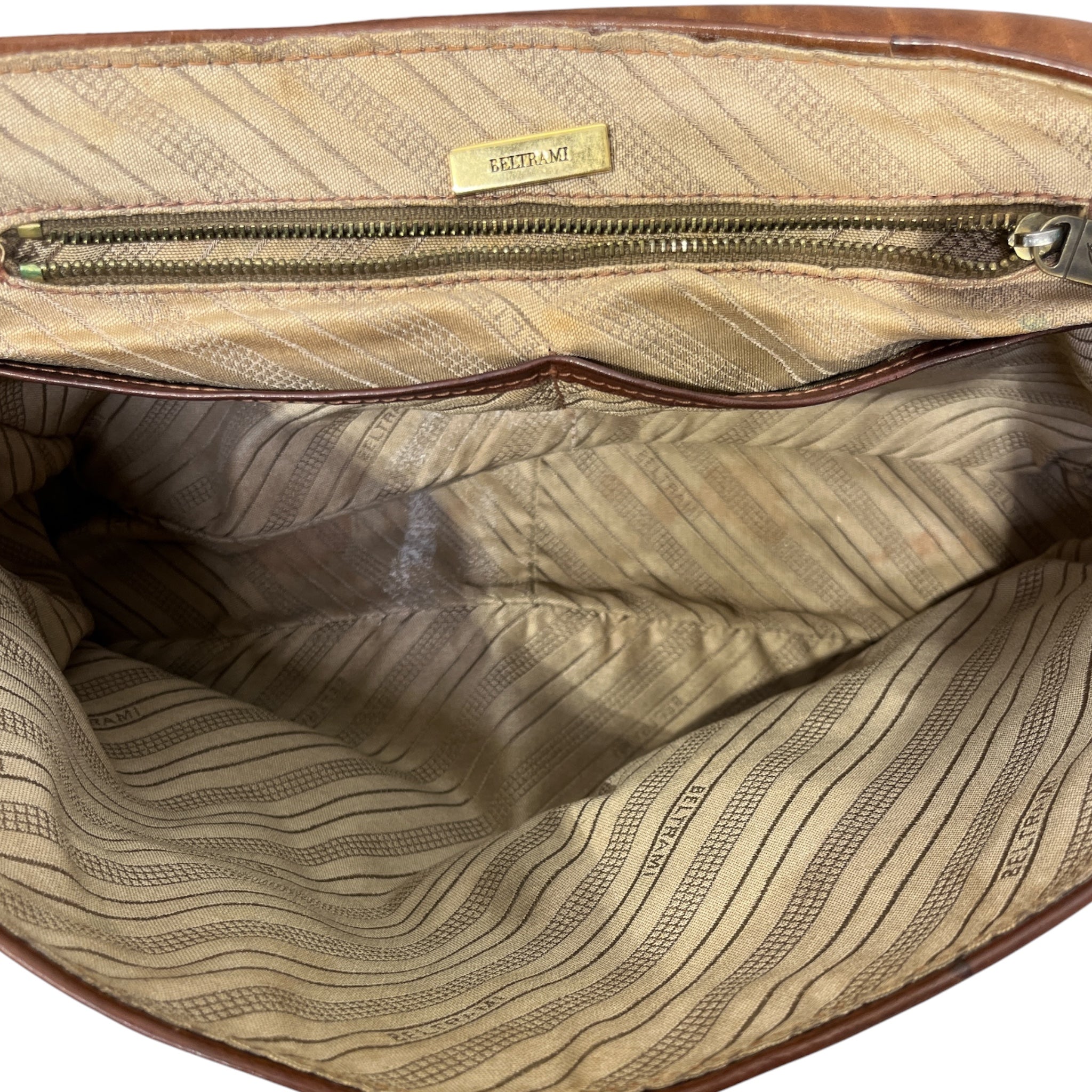 BELTRAM/Cross Body Bag/Leather/BRW/BRASS DETAIL view 4