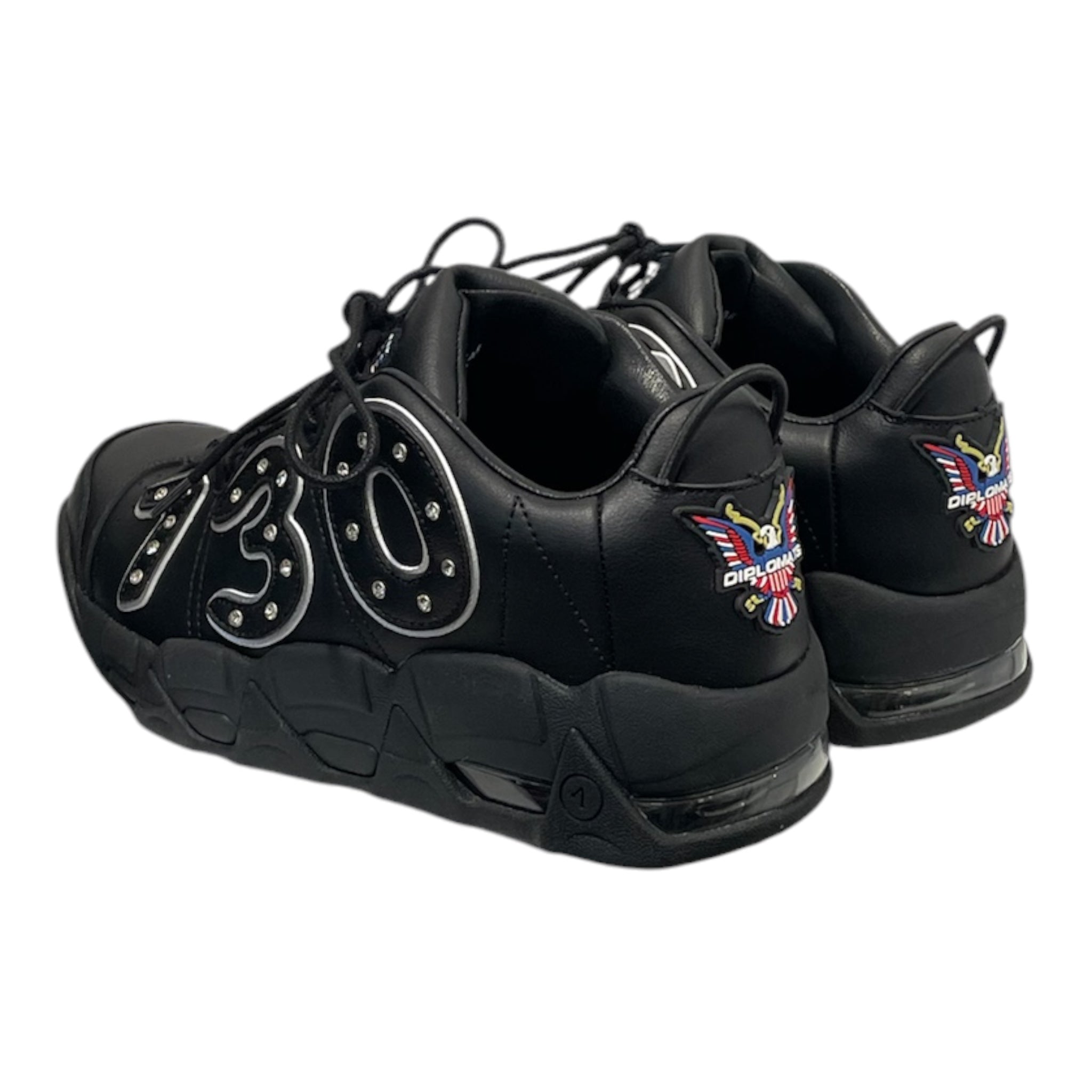 ASSPIZZA/Low-Sneakers/US 9.5/Cotton/BLK/730 view 2