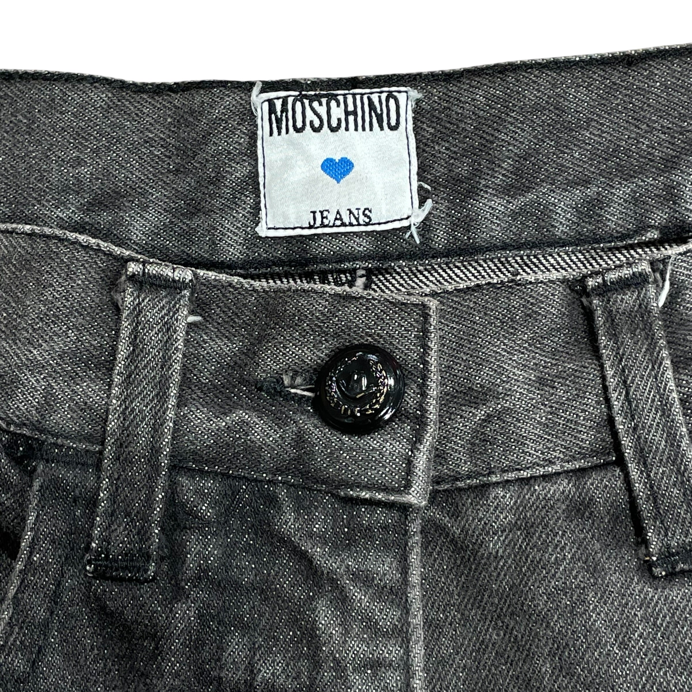 MOSCHINO JEANS/Long Skirt/46/Denim/GRY/placket skirt view 3