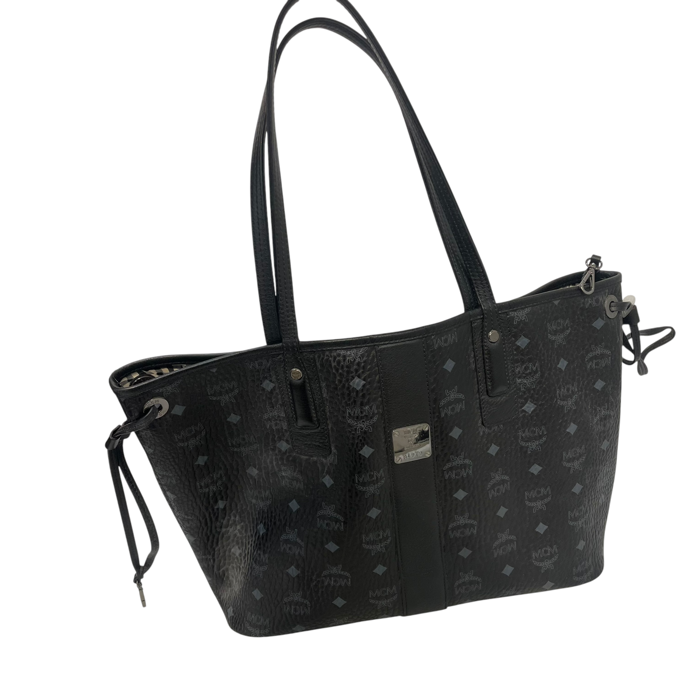 MCM/Tote Bag/Monogram/Leather/BLK/Liz Reversible Shopper view 1