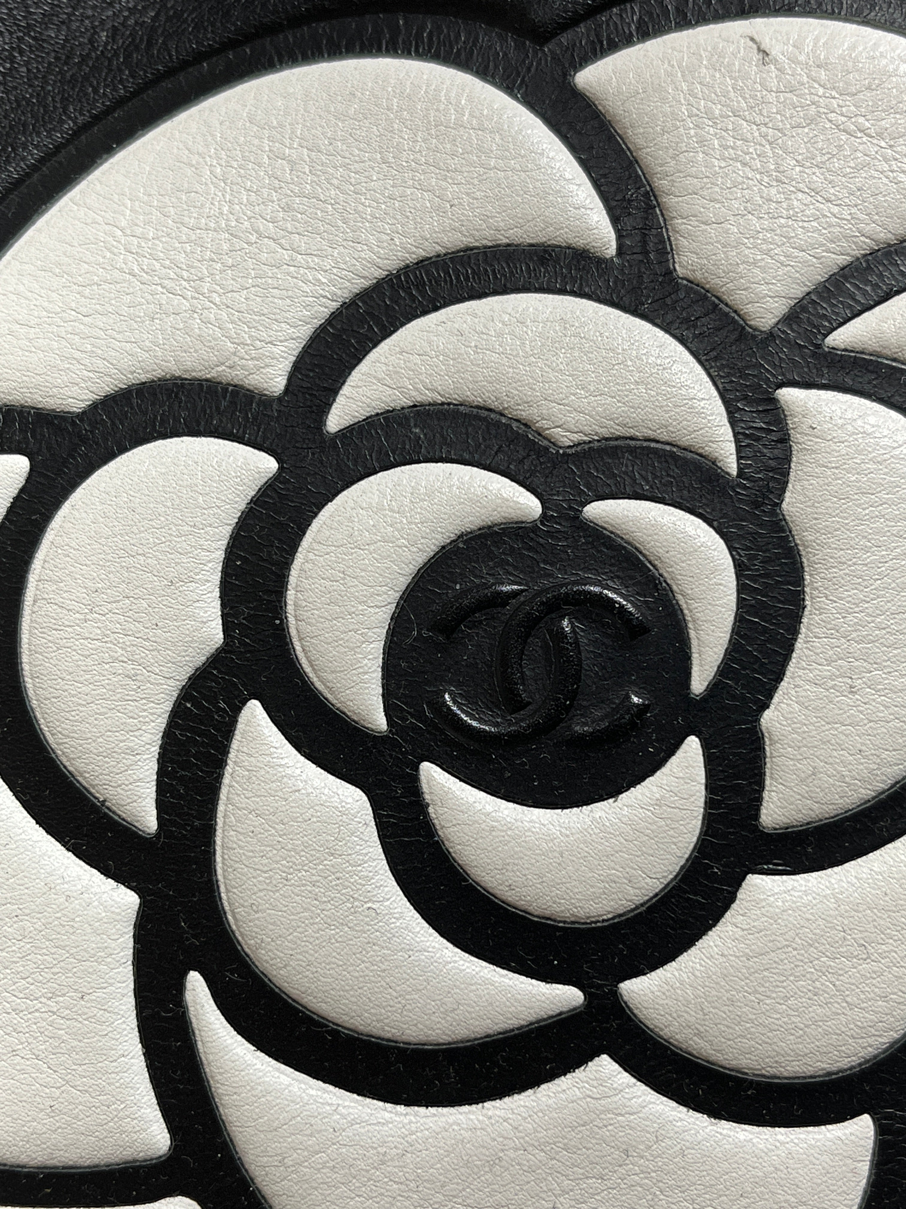 CHANEL/Bag/Leather/BLK/SMALL CAMELLIA TOTE view 16