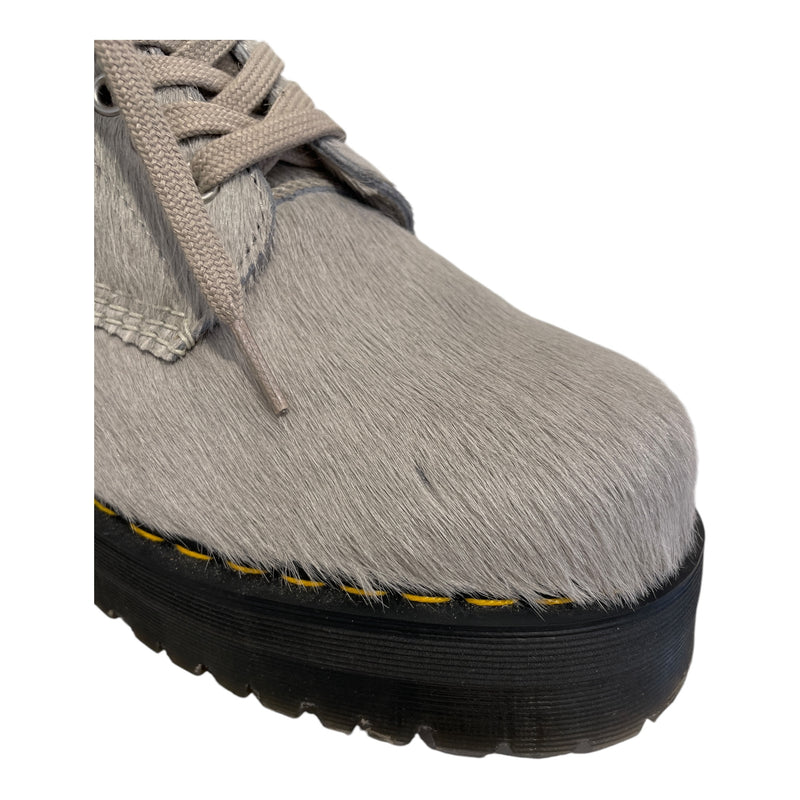 Dr.Martens/RICK OWENS DRKSHDW/Lace Up Boots/US 12/Fur/GRY/