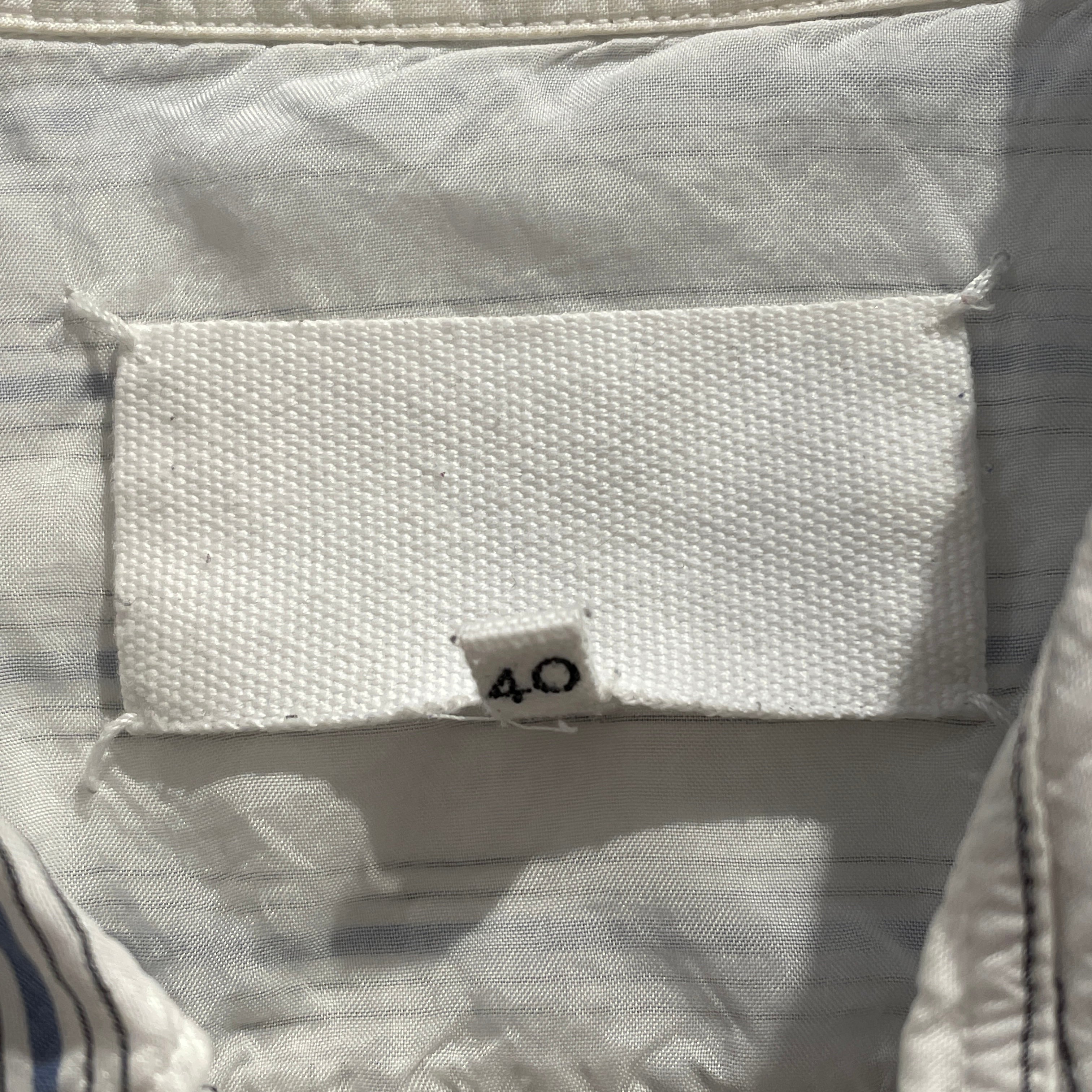 Maison Margiela/LS Shirt/40/Cotton/WHT/Stripe/ view 3