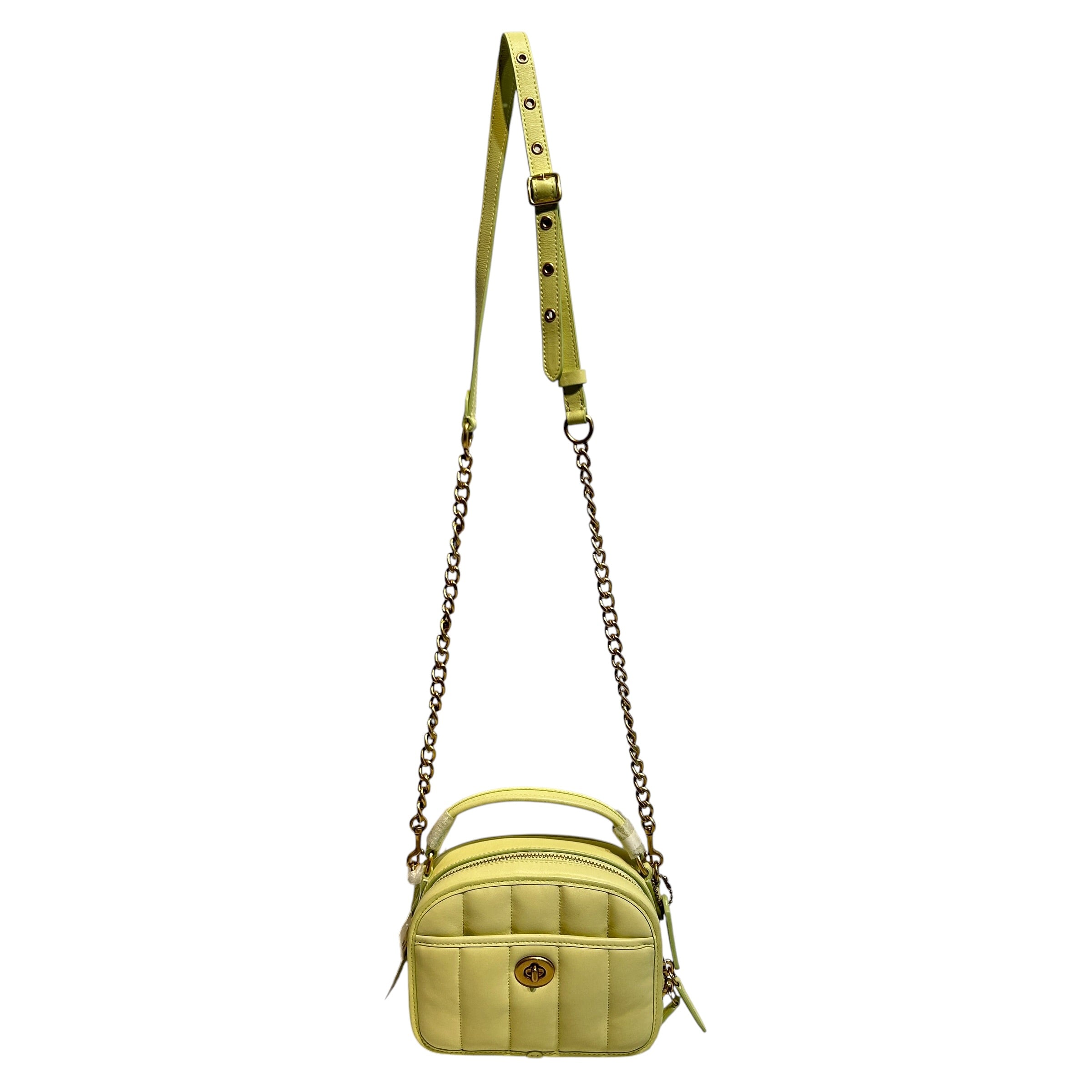 COACH/Bag/Leather/GRN/C4678 Quilted Turnlock view 1