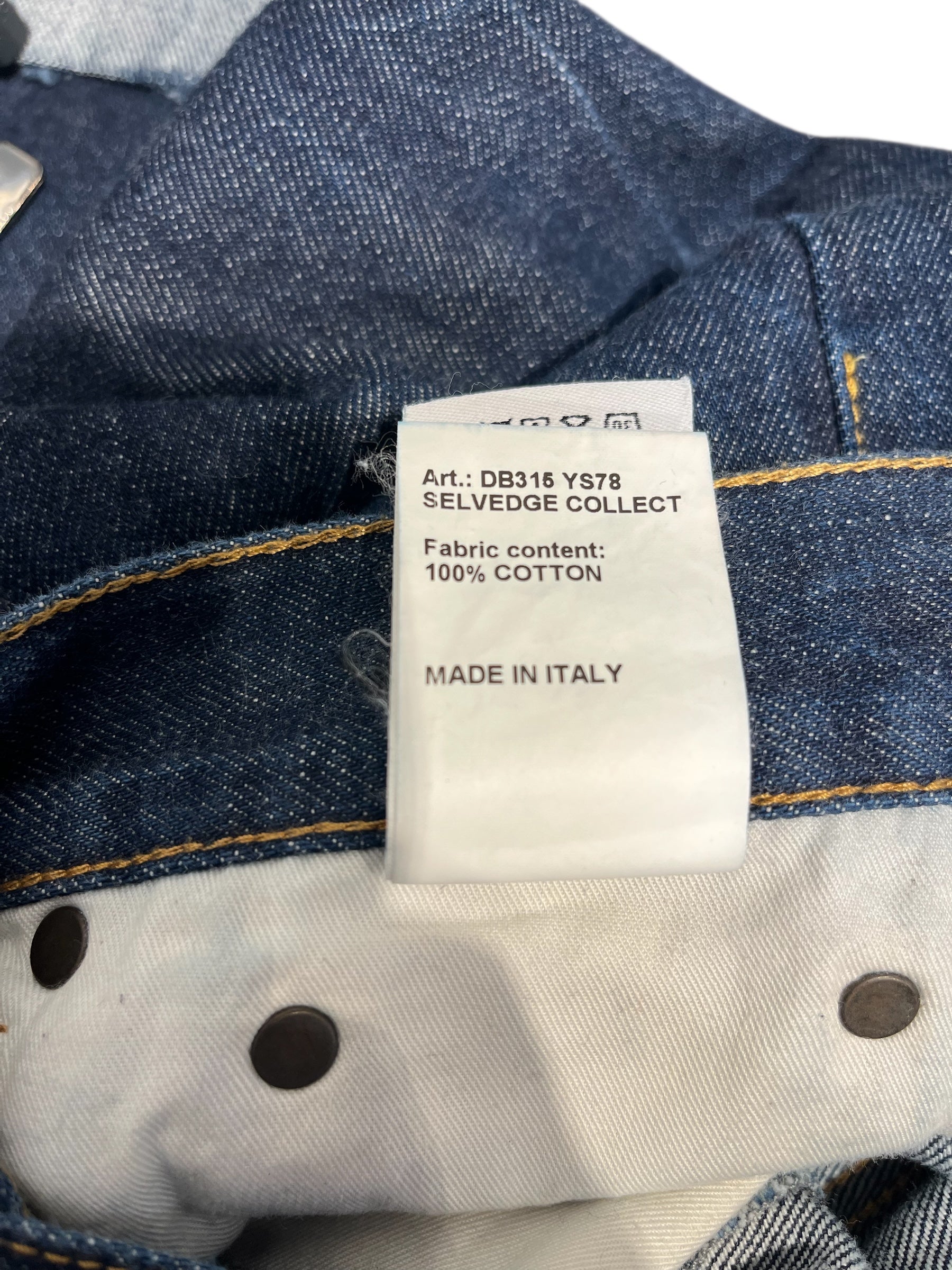 R13/Bottoms/24/Cotton/BLU/Button Fly/Drop Crotch-Selvedge view 7