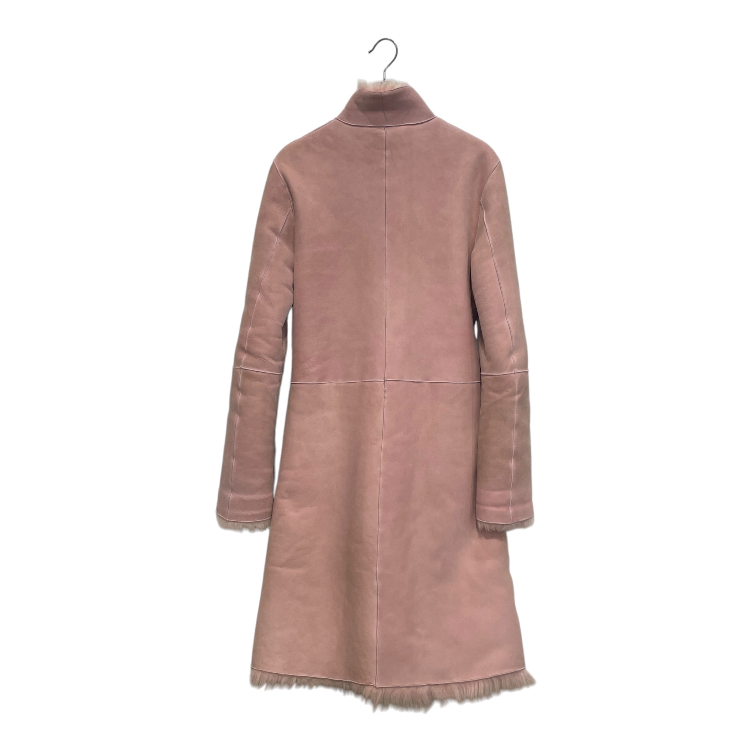 MOSCHINO CHEAP & CHIC/Jacket/OS/Suede/PNK/MOS C+C SUEDE FAUX FUR PNK FLO view 2