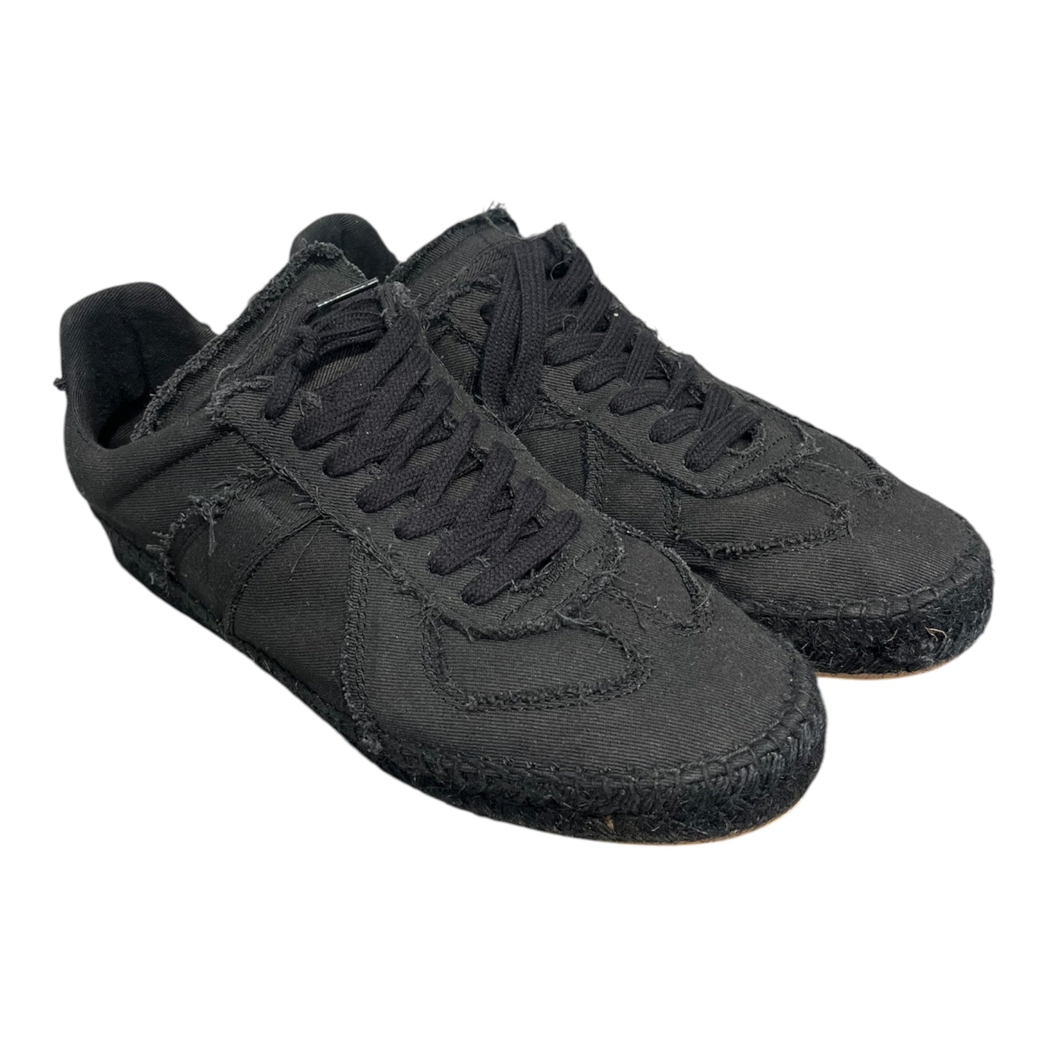 Maison Margiela/Low-Sneakers/US 8.5/Cotton/BLK/REPLICA ESPADRILLE view 1