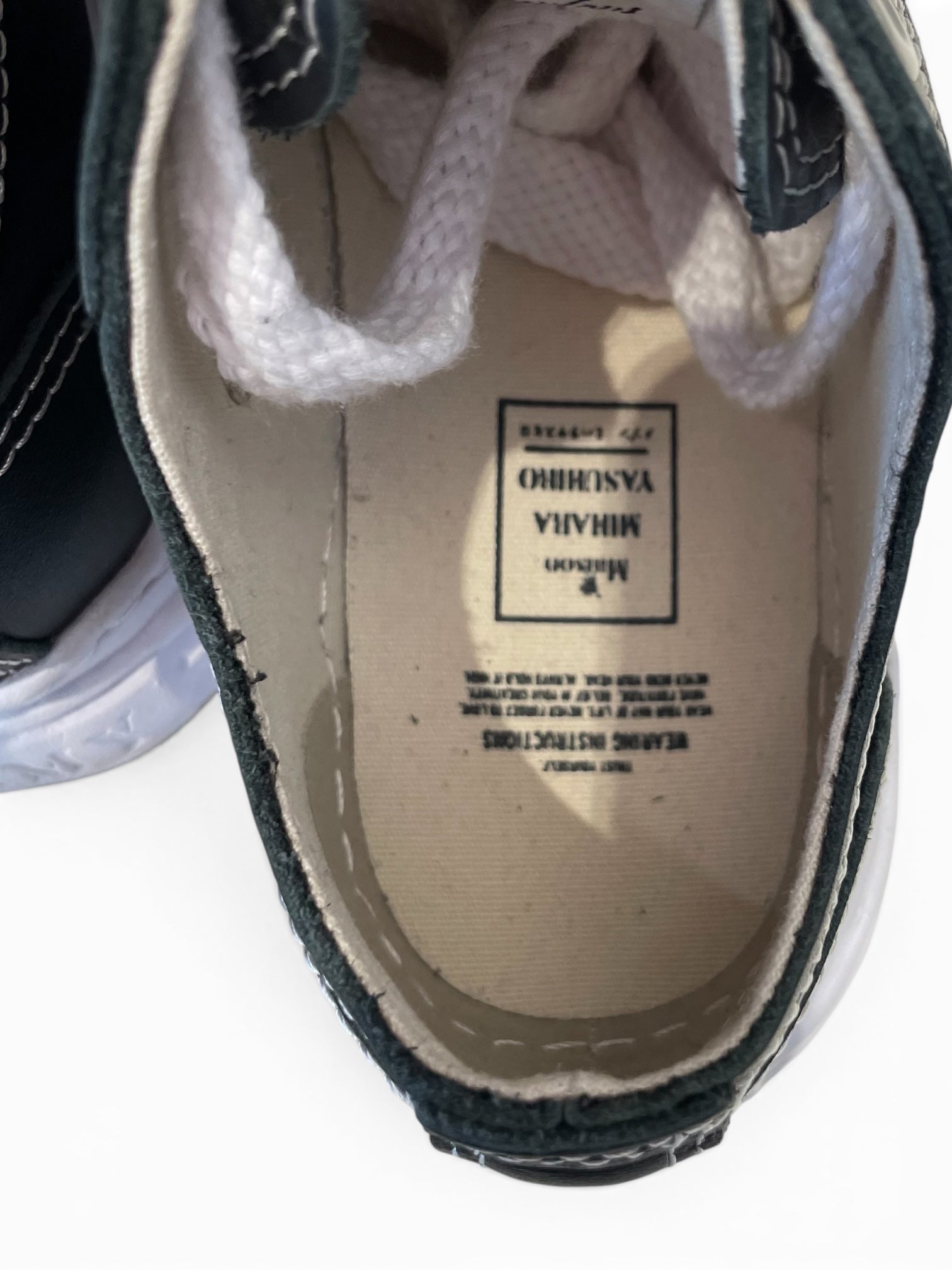 MIHARA YASUHIRO/Low-Sneakers/EU 38/Leather/BLK/HANK OG Sole Leather view 3