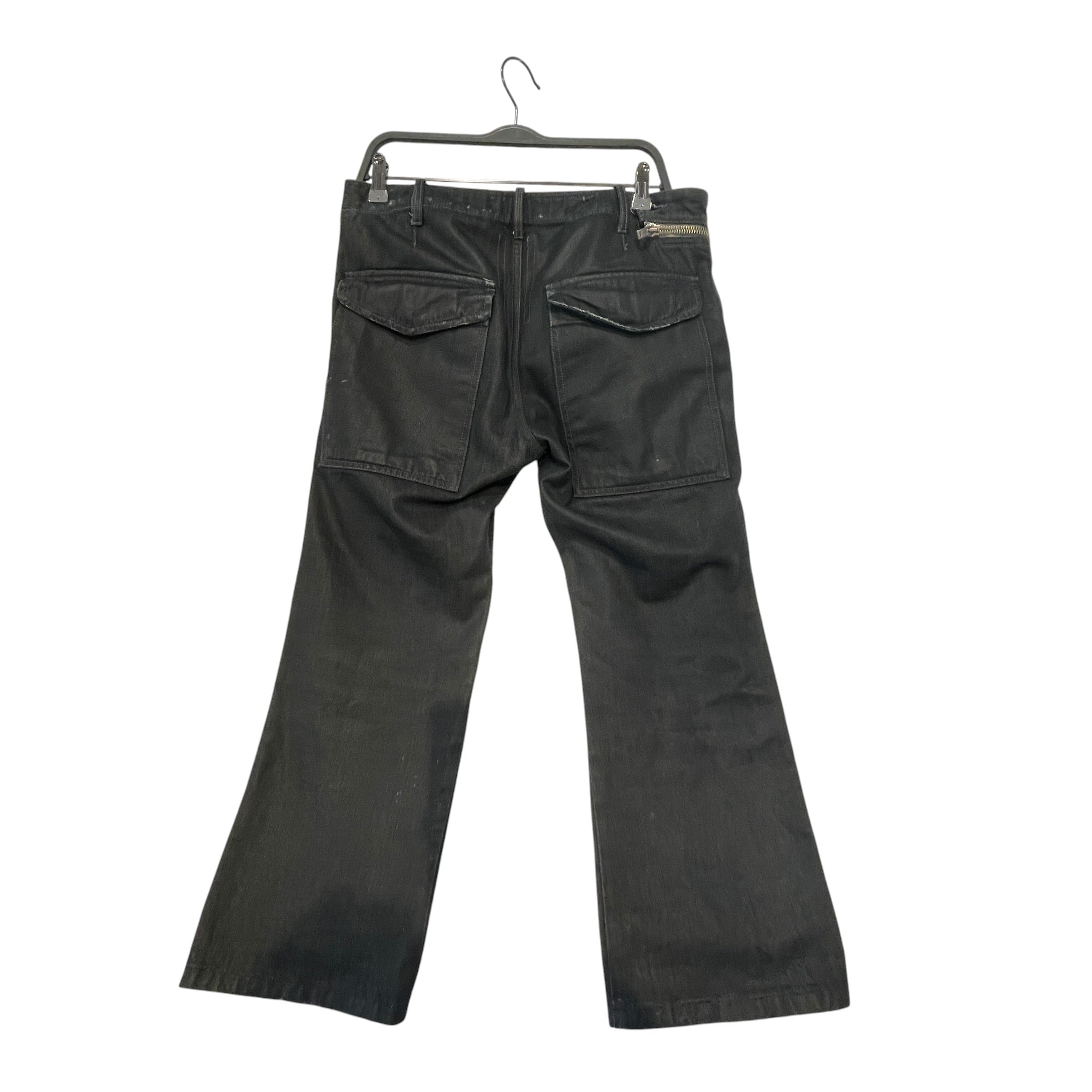 RICK OWENS DRKSHDW/Pants/31/Denim/BLK/High-waisted/'Strutter' Aircut 2009 Pant view 2