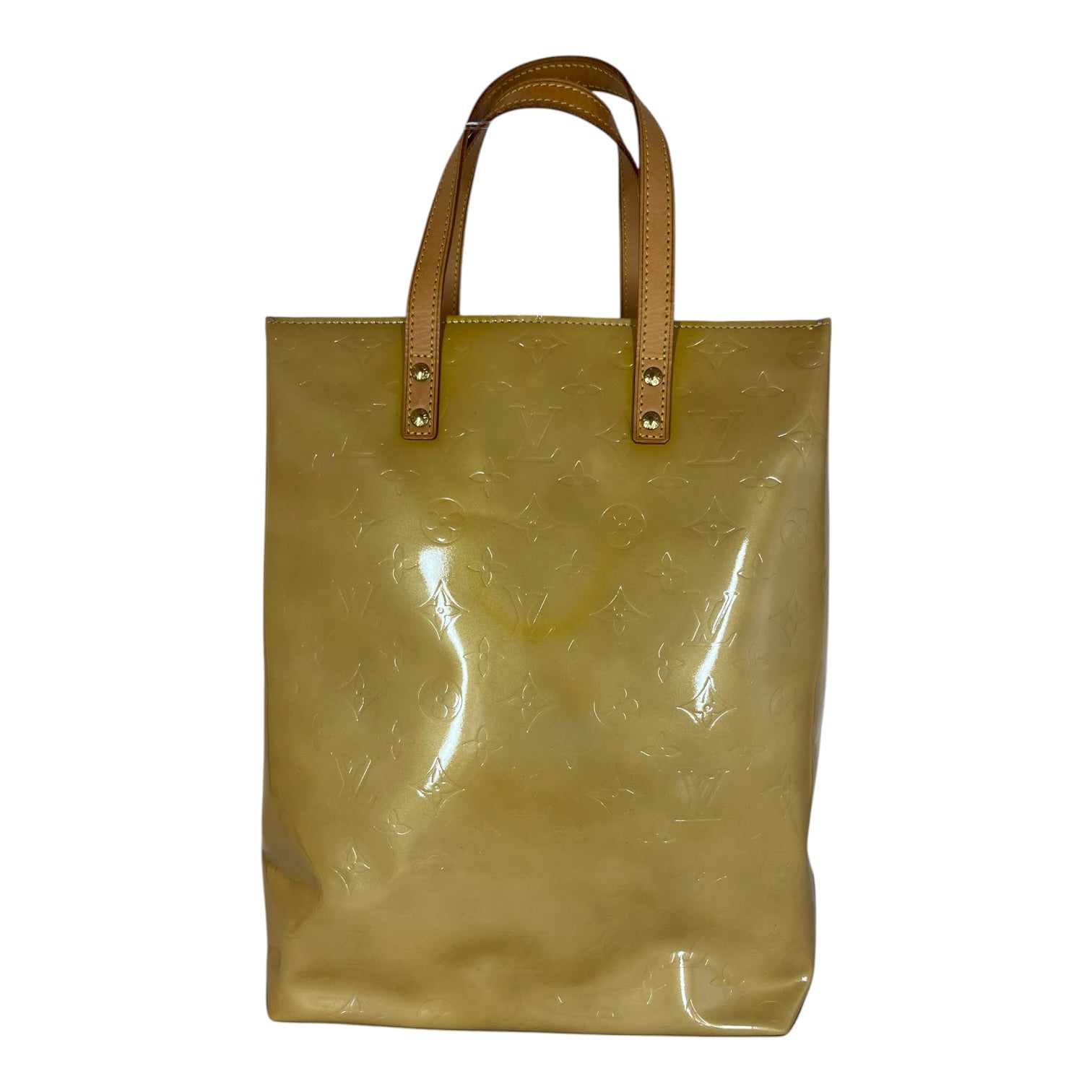 LOUIS VUITTON/Tote Bag/Monogram/Leather/YEL/Reade Monogram view 1