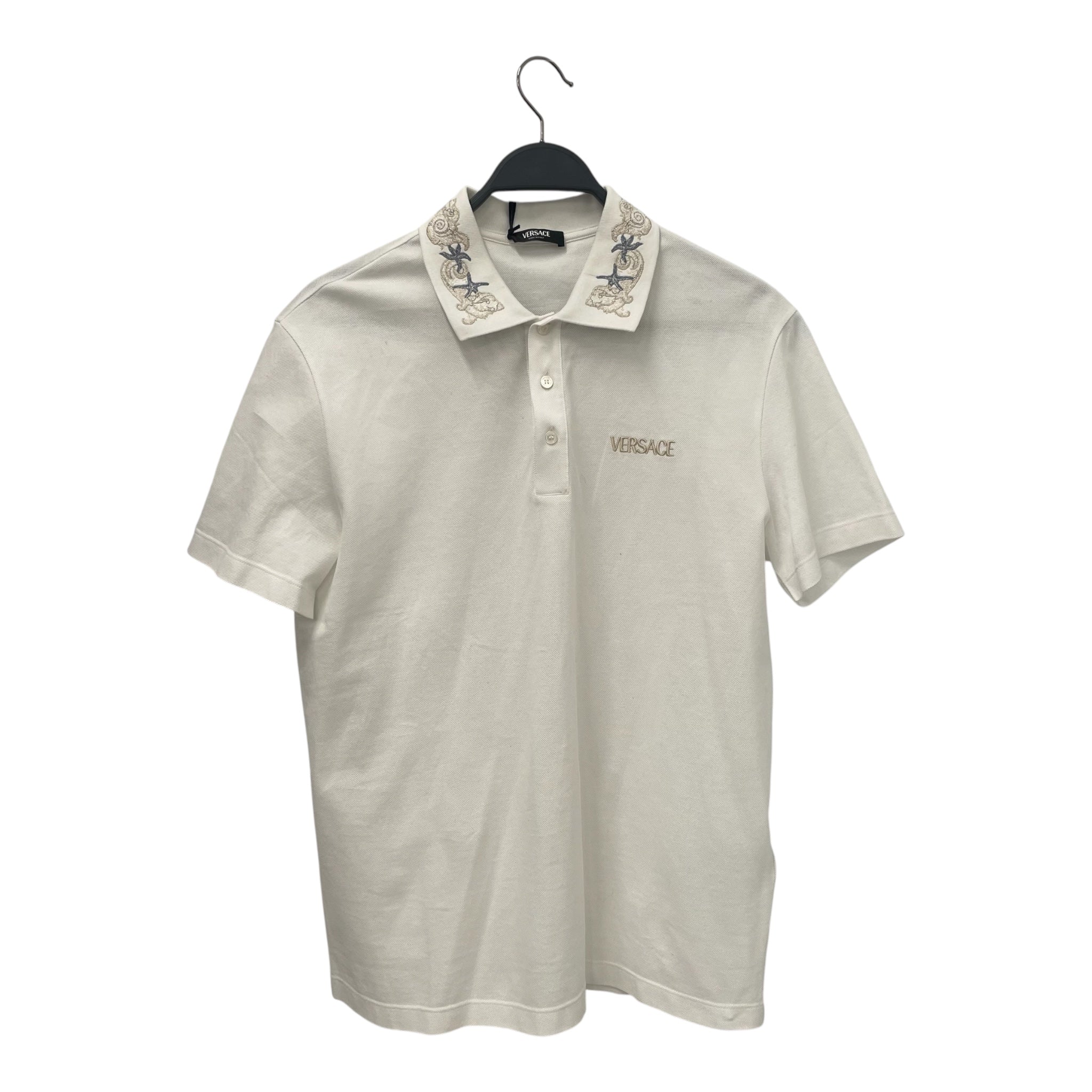 VERSACE/Polo Shirt/M/Cotton/WHT/BAROCCO SEA POLO SHIRT view 1