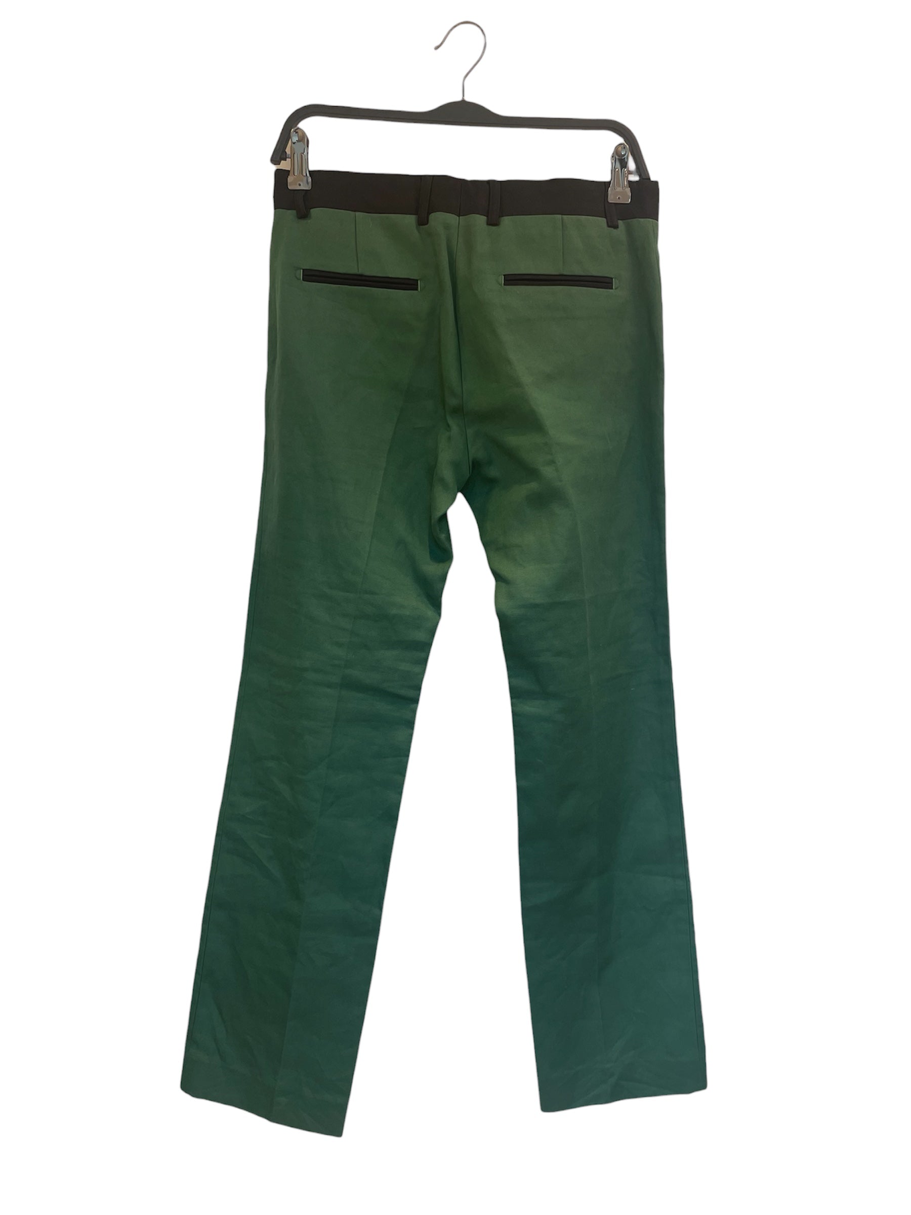 GOLDEN GOOSE/Straight Pants/XS/GRN/BLACK WAISTBAND view 2