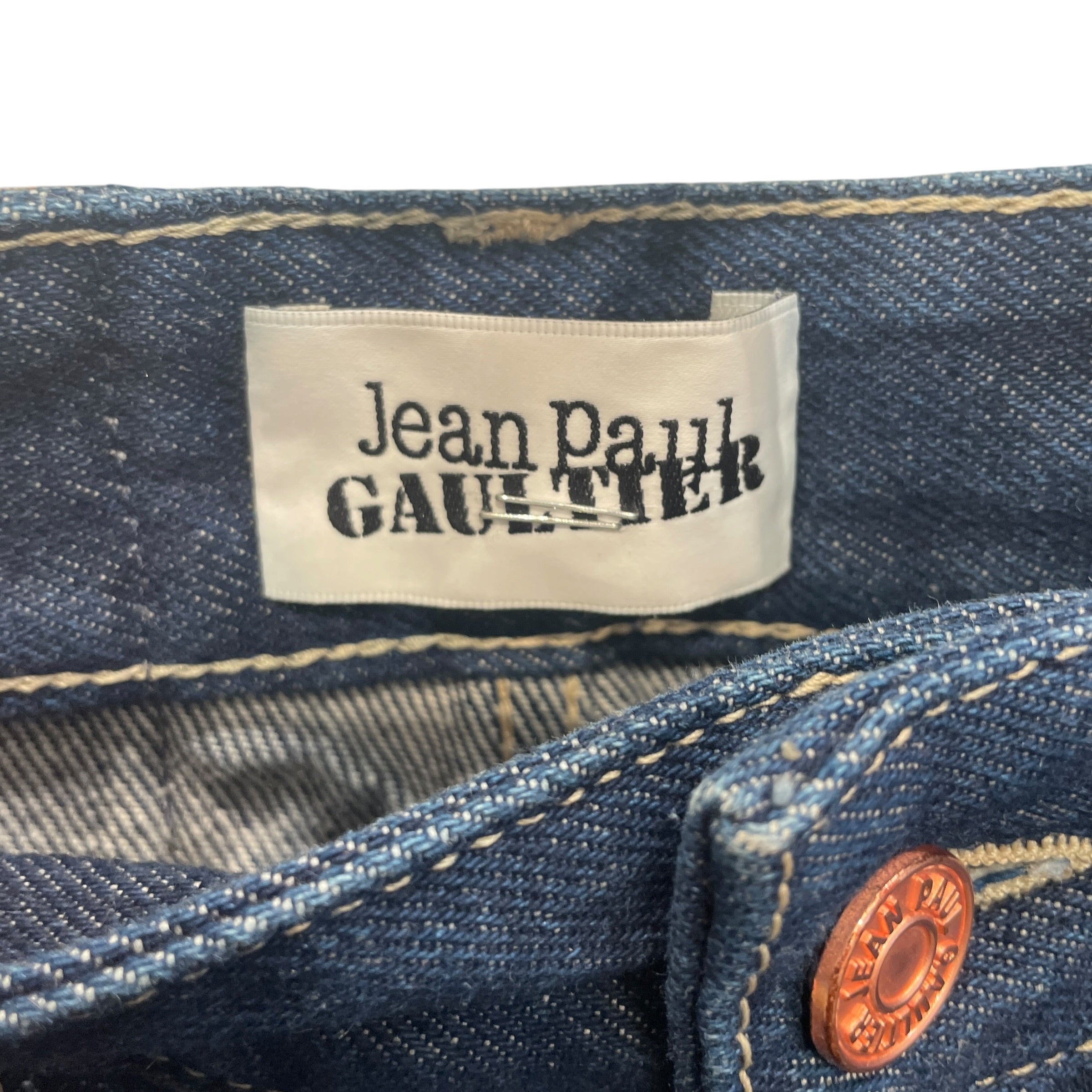 Jean Paul Gaultier/Straight Pants/26/Graphic/Denim/IDG/CIRCULAR STITCH BACK POCKET view 4