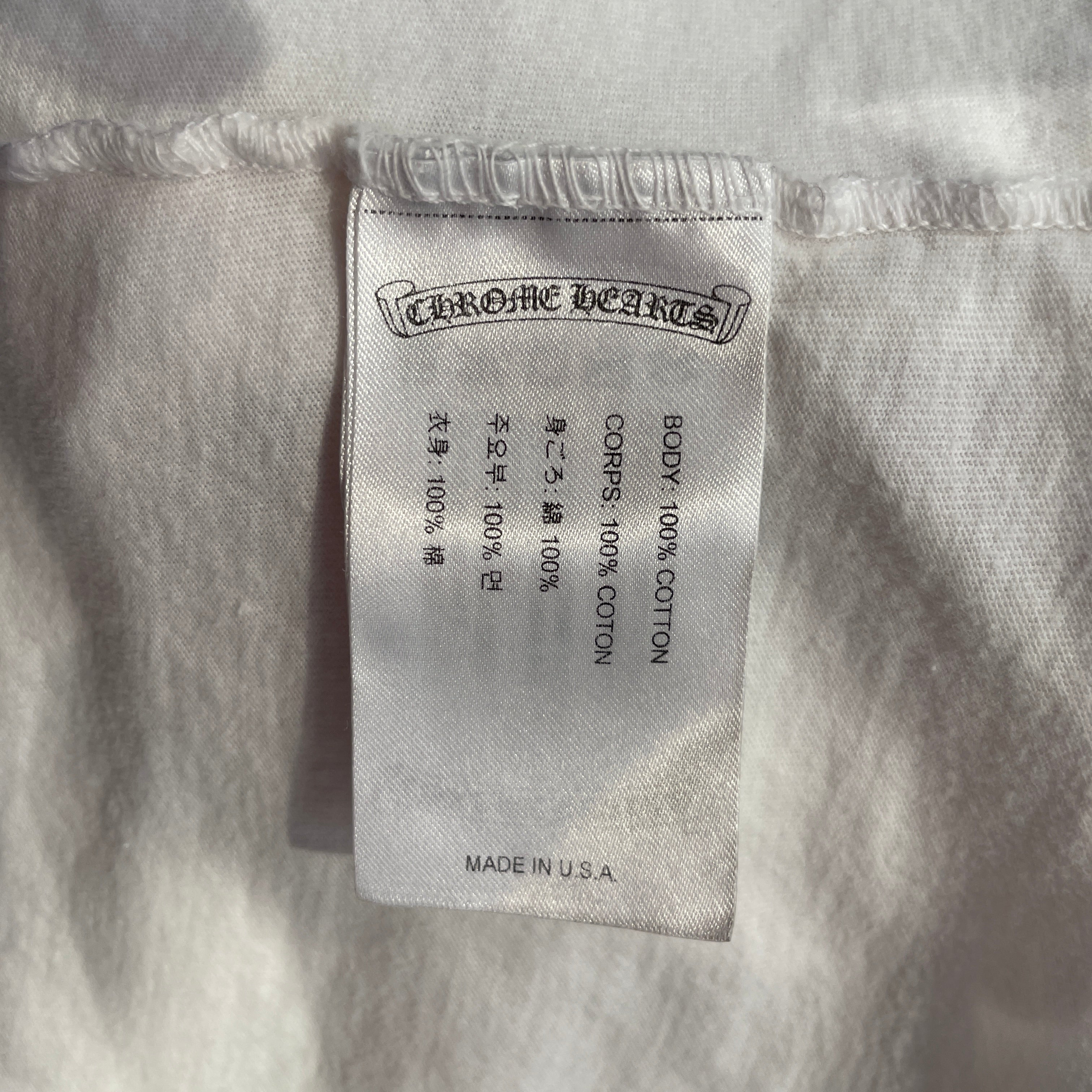 CHROME HEARTS/T-Shirt/XXL/Cotton/WHT/Graphic/MARINA ABRAMOVIE STICK FIGURE view 4