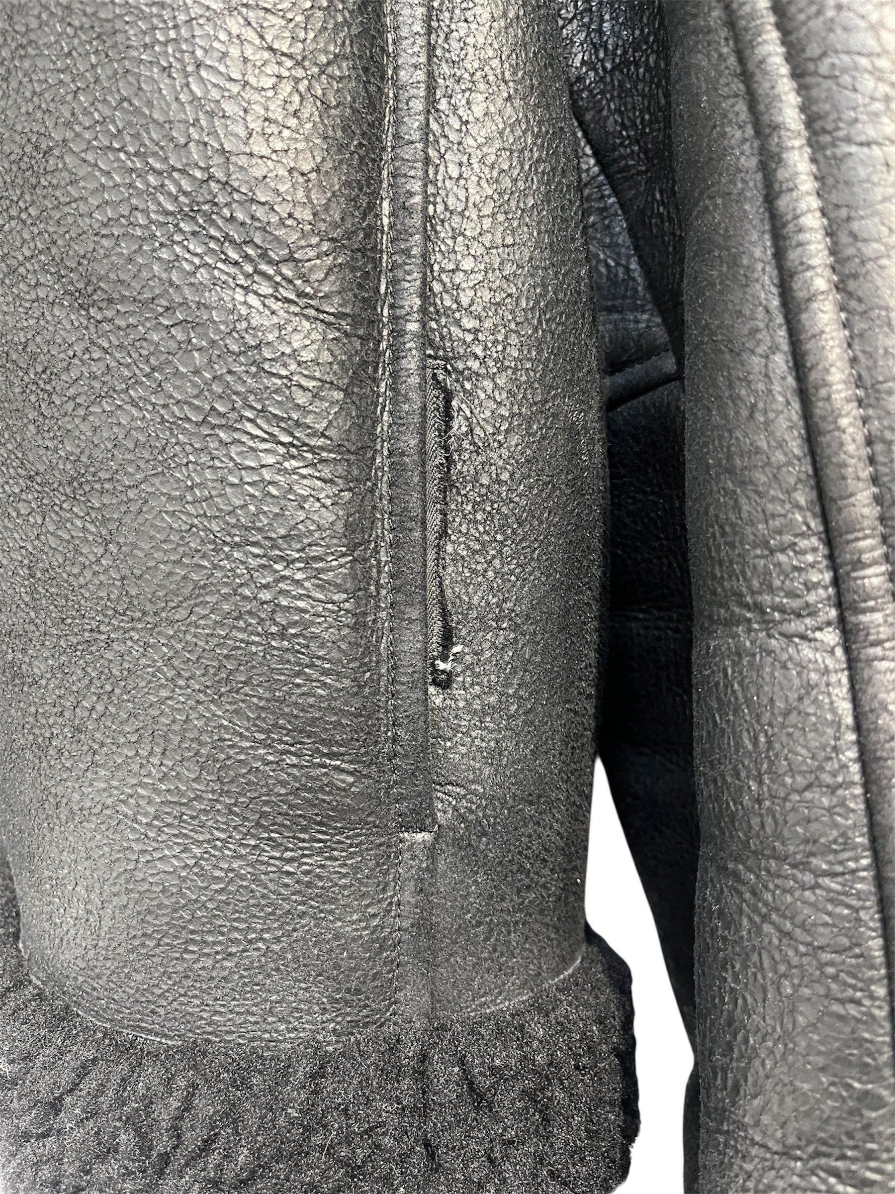 Axel Arigato/Coat/XL/BLK/lamb sheerling view 3
