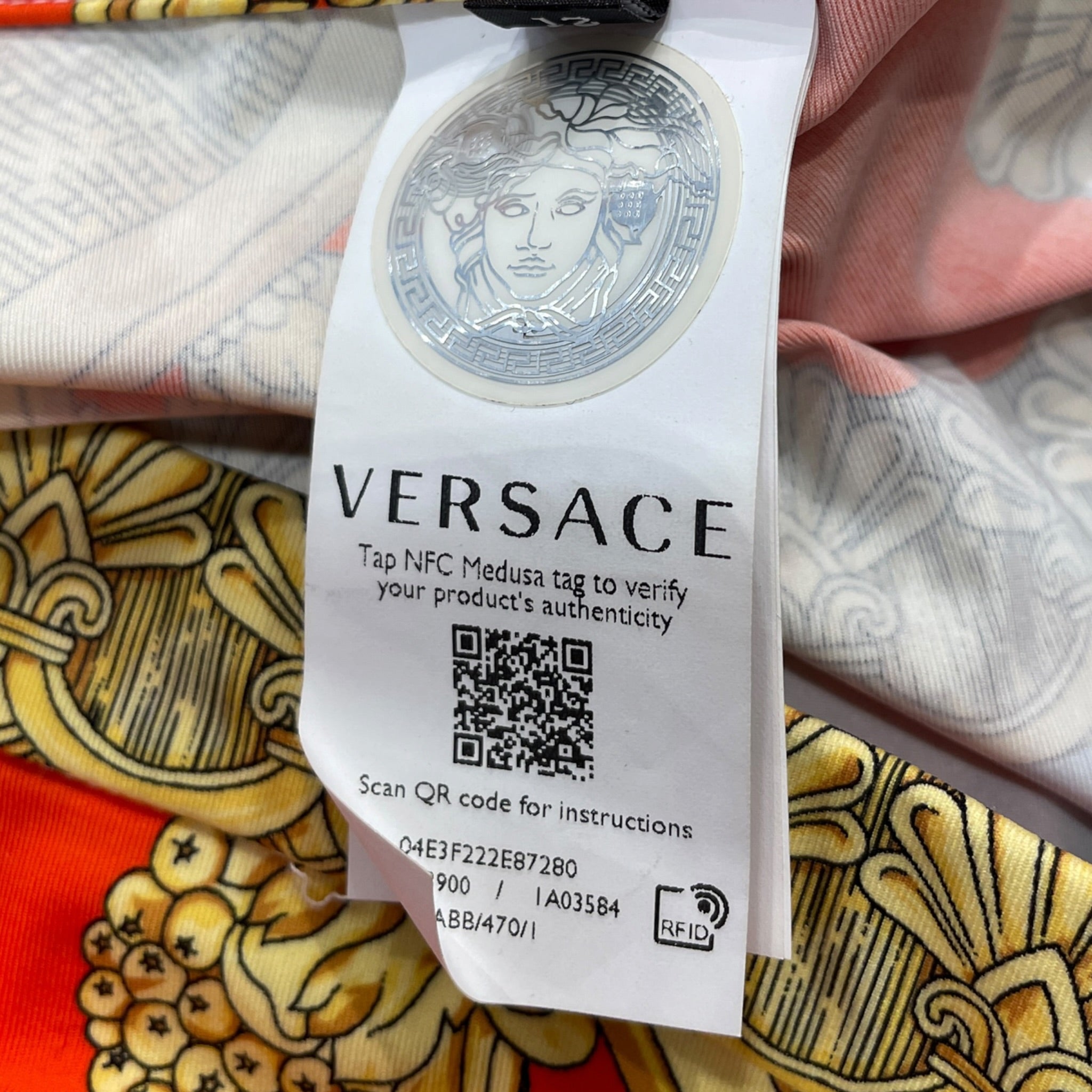 VERSACE/Skinny Pants/46/All Over Print/Nylon/MLT/LEGGING view 4