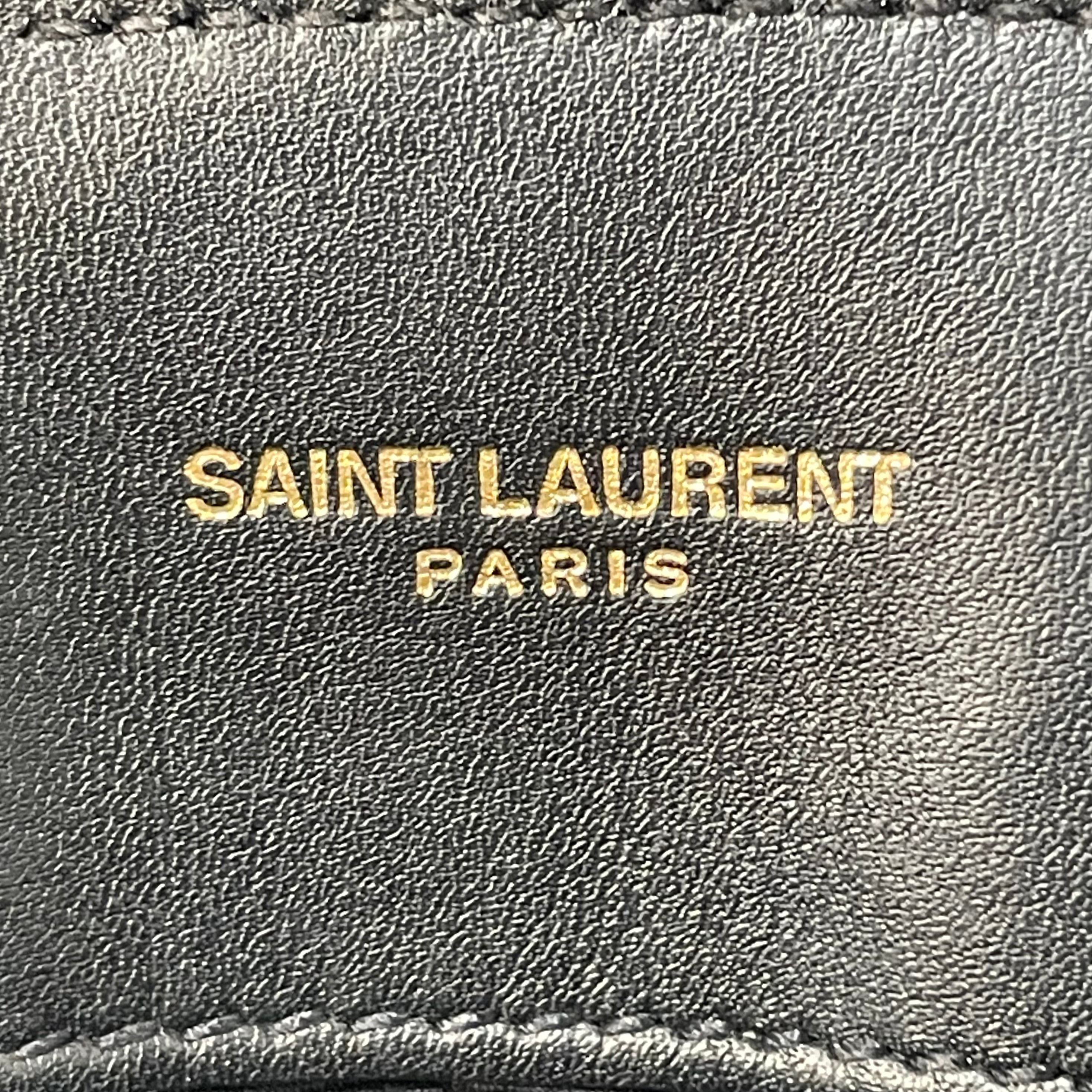 YVES SAINT LAURENT/Cross Body Bag/Suede/BLK/LouLou Bag view 7