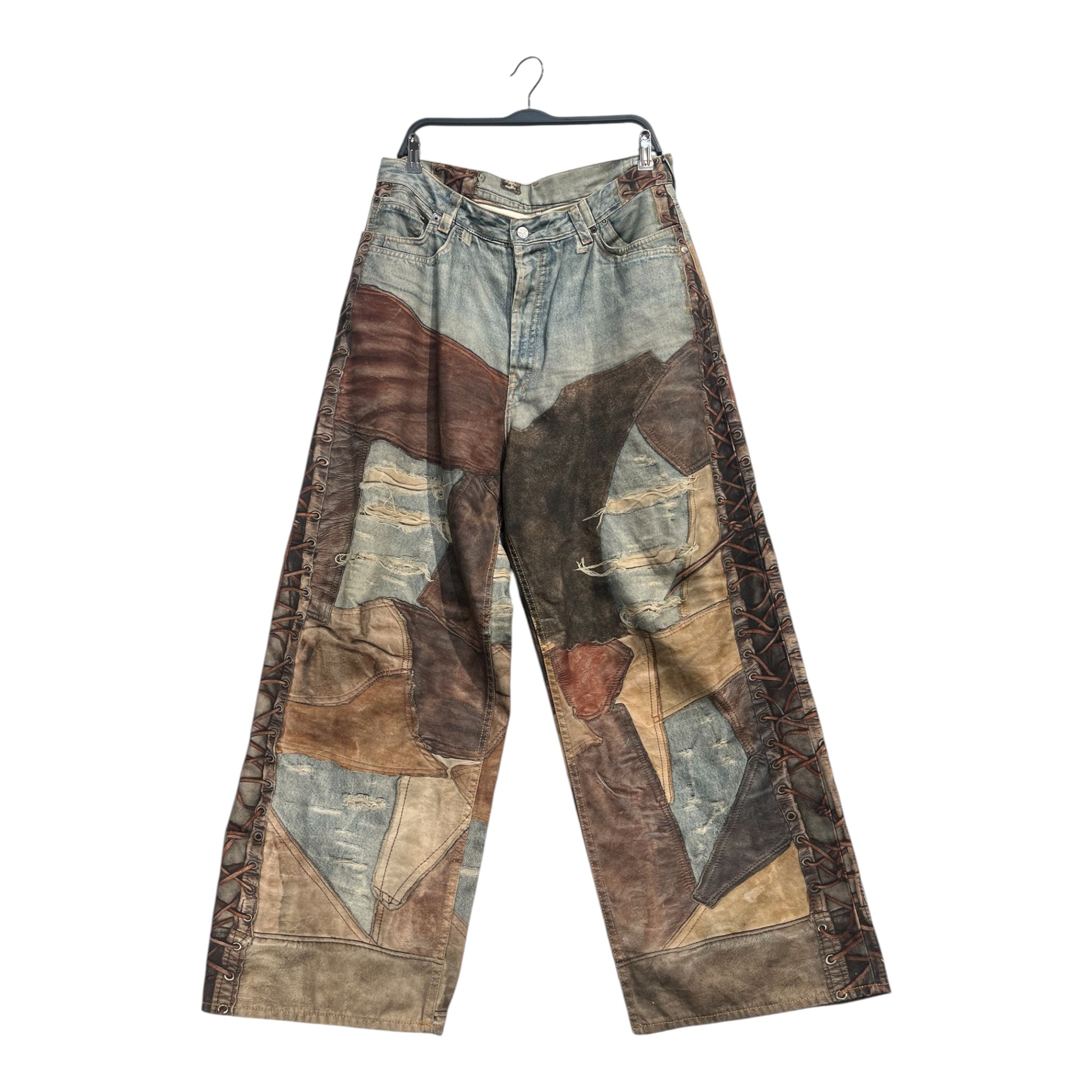 Acne Studios/Pants/50/Cotton/MLT/Graphic/TROMPE L'OEIL DISTRESS DENIM view 1